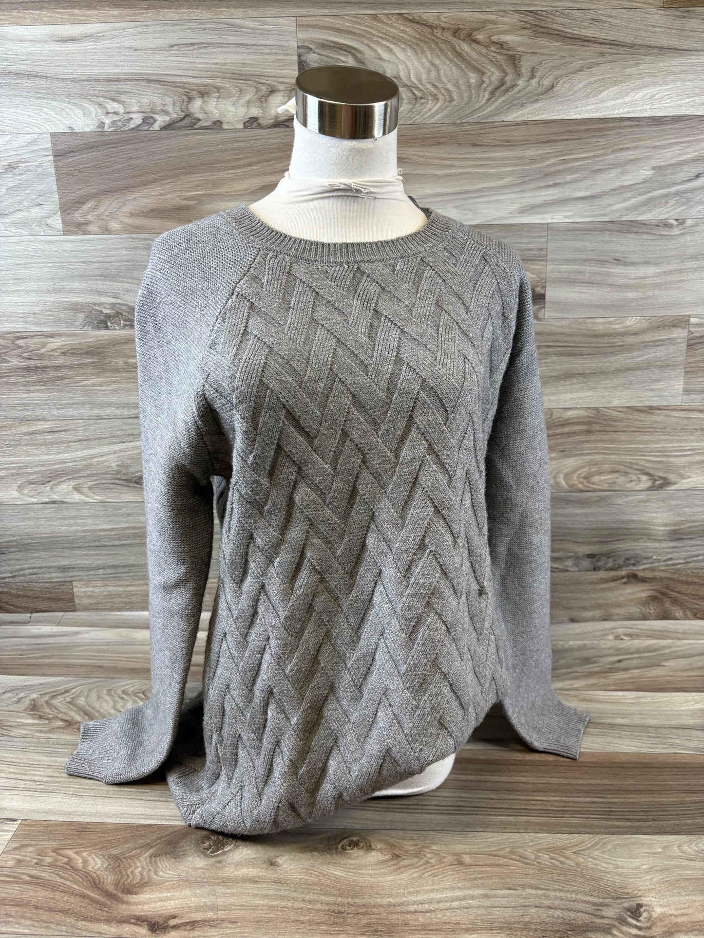 Sweater By Cyrus Knits In Grey, Size: M