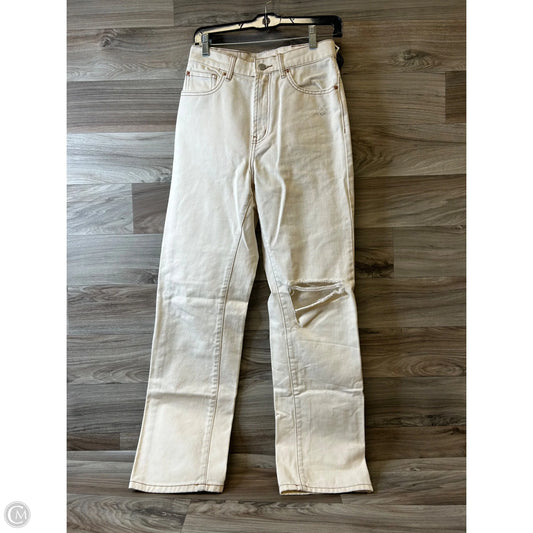 Jeans Straight By Bdg In Cream, Size: 4