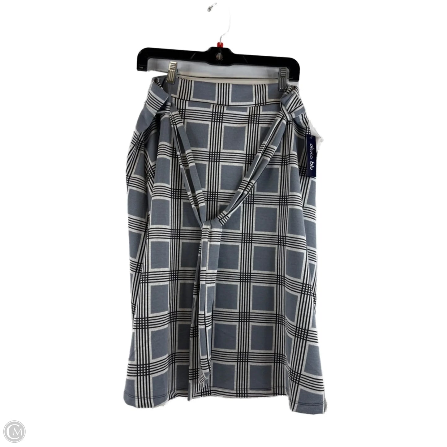 Skirt Maxi By Clothes Mentor In Black & Grey, Size: 12