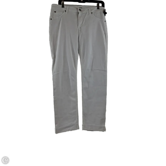 Jeans Straight By Hudson In White, Size: 8
