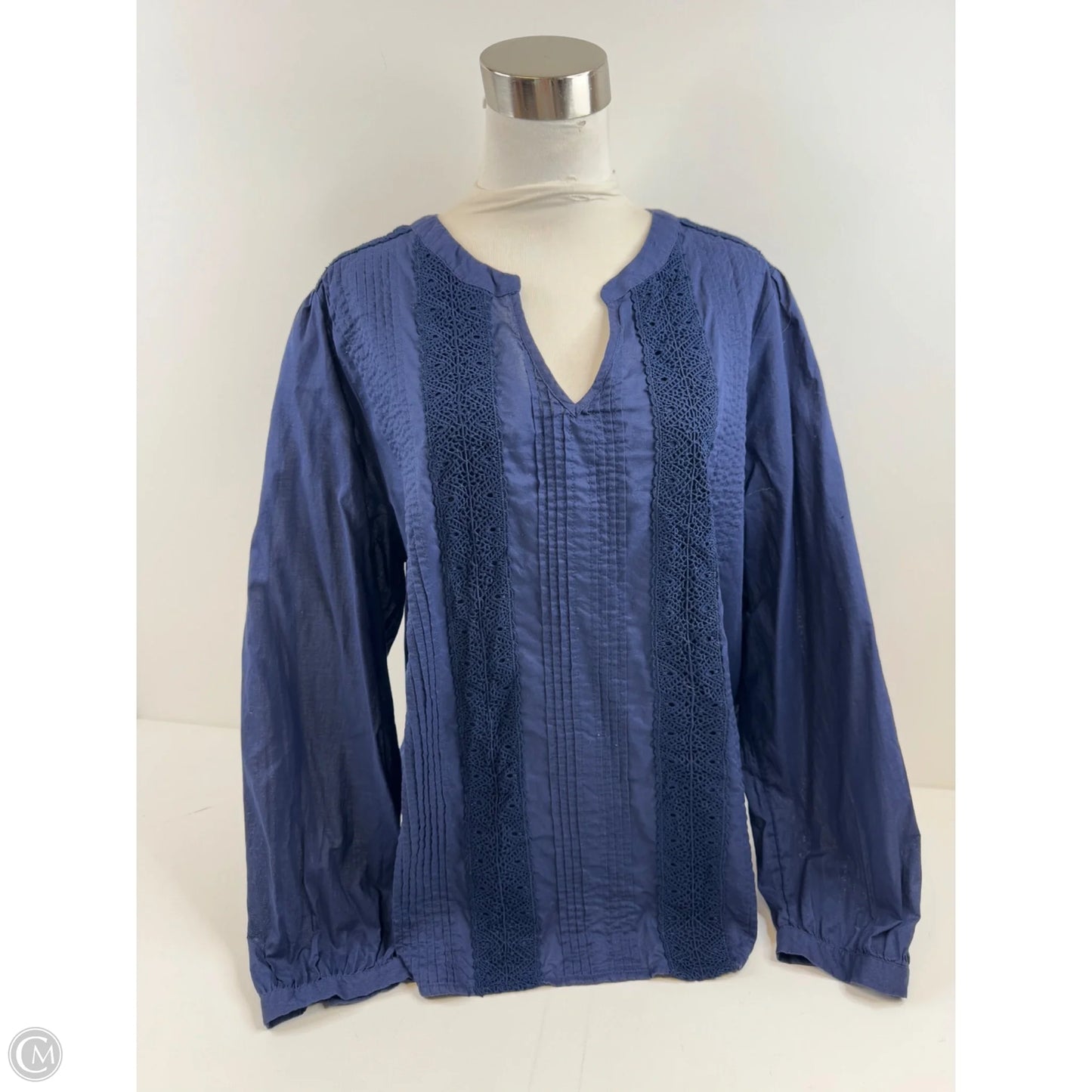 Top Long Sleeve By Old Navy In Navy, Size: Xl