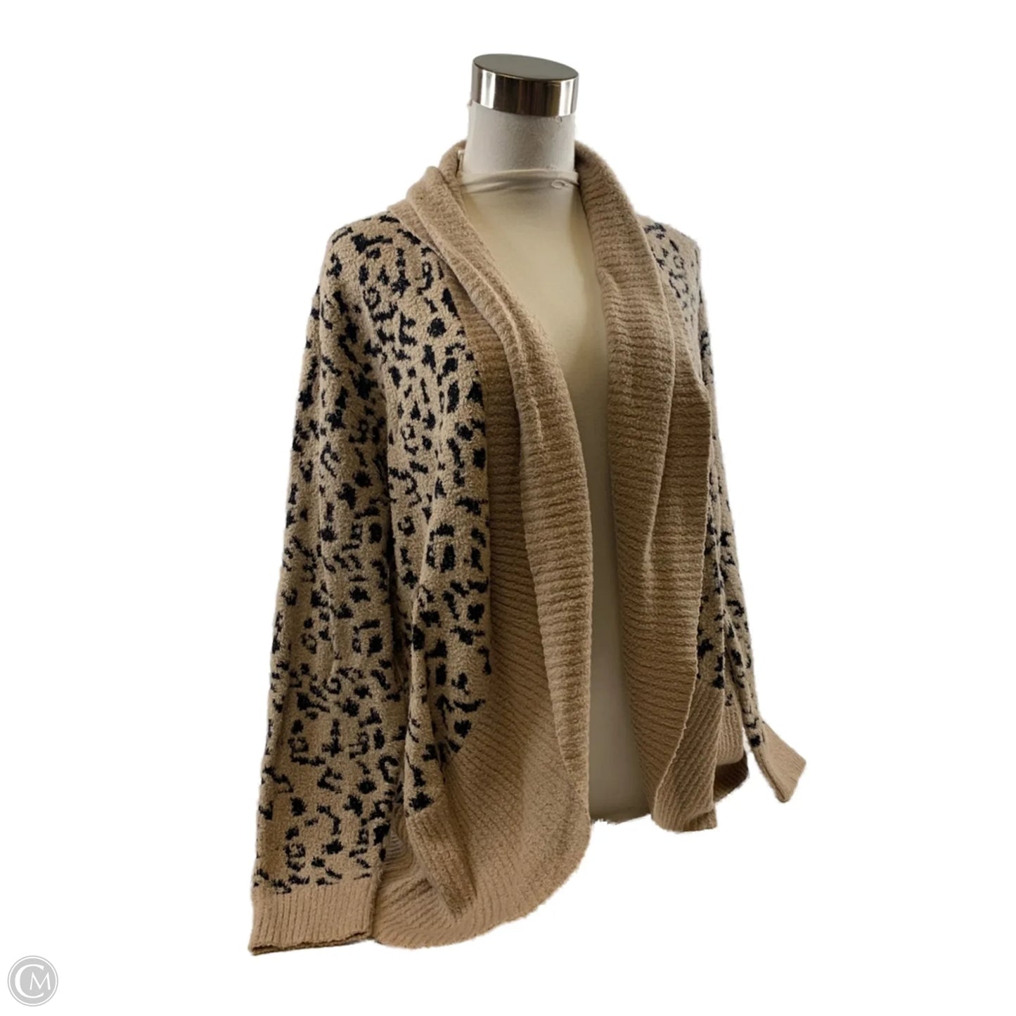 Sweater Cardigan By Rachel Zoe In Animal Print, Size: Xl