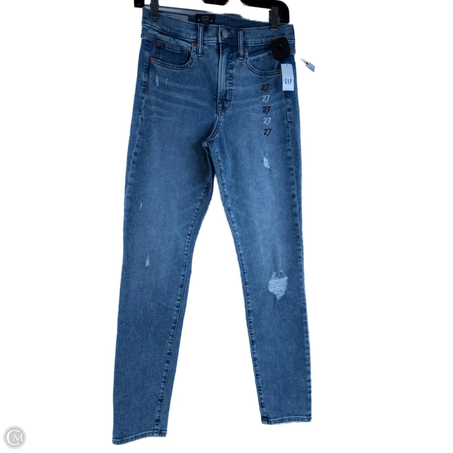 Jeans Skinny By Gap In Blue Denim, Size: 4