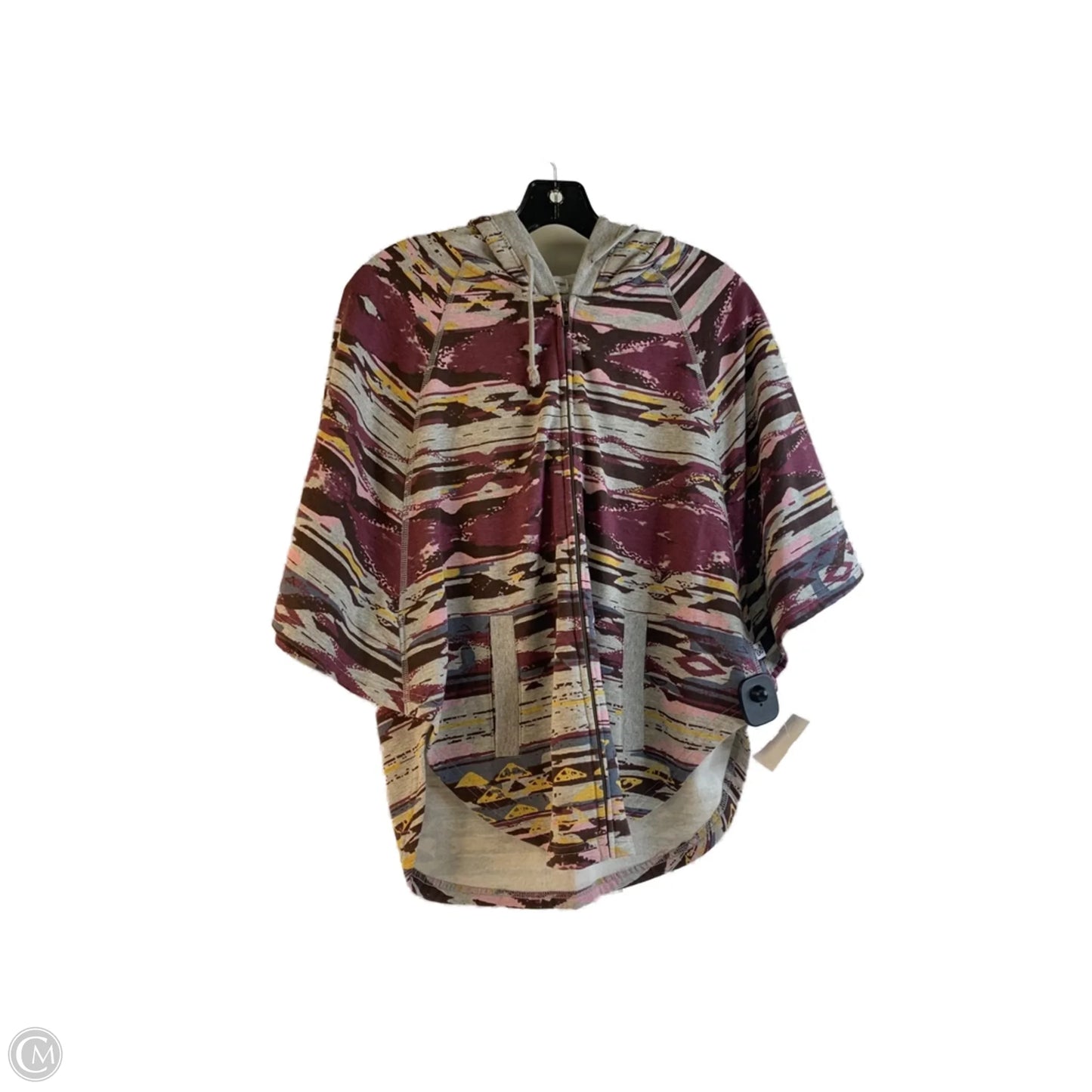 Top Short Sleeve By Clothes Mentor In Grey & Pink, Size: M