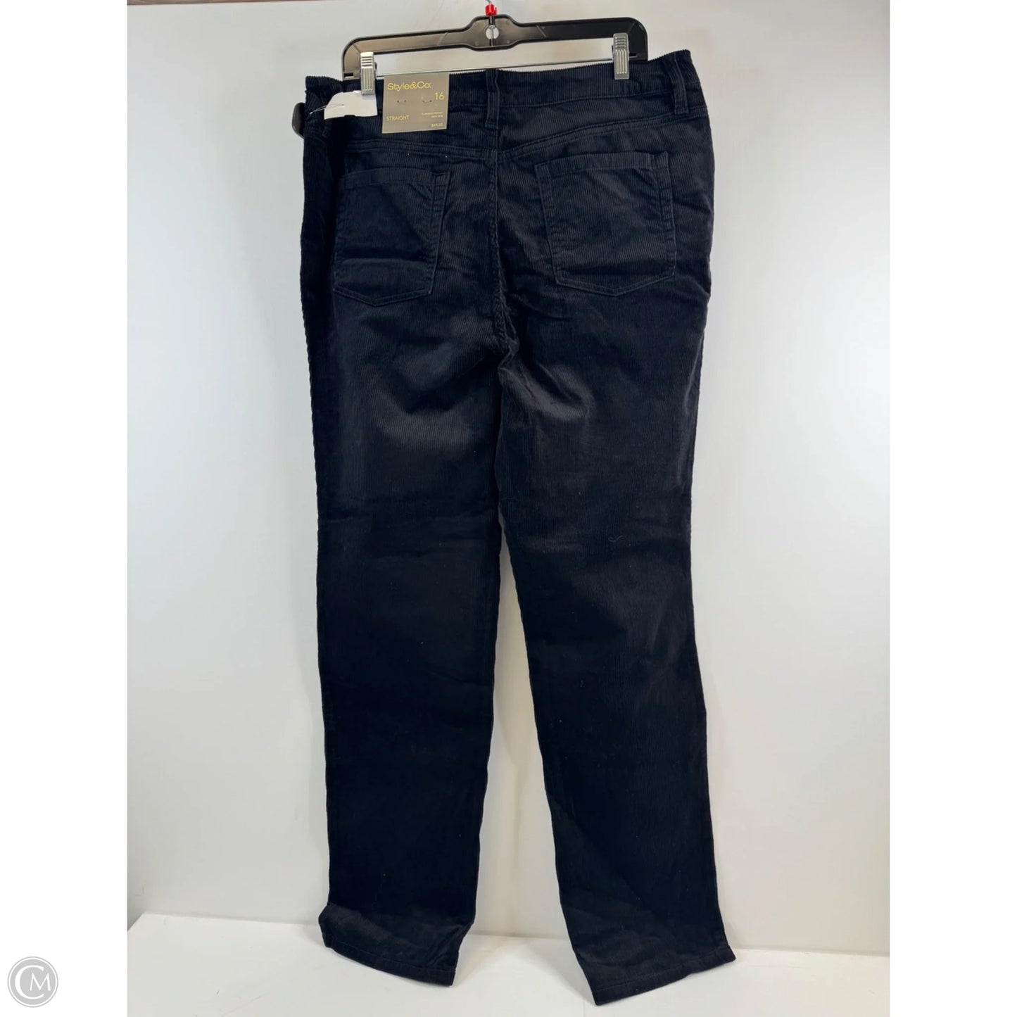 Pants Corduroy By Style And Company In Black, Size: 16