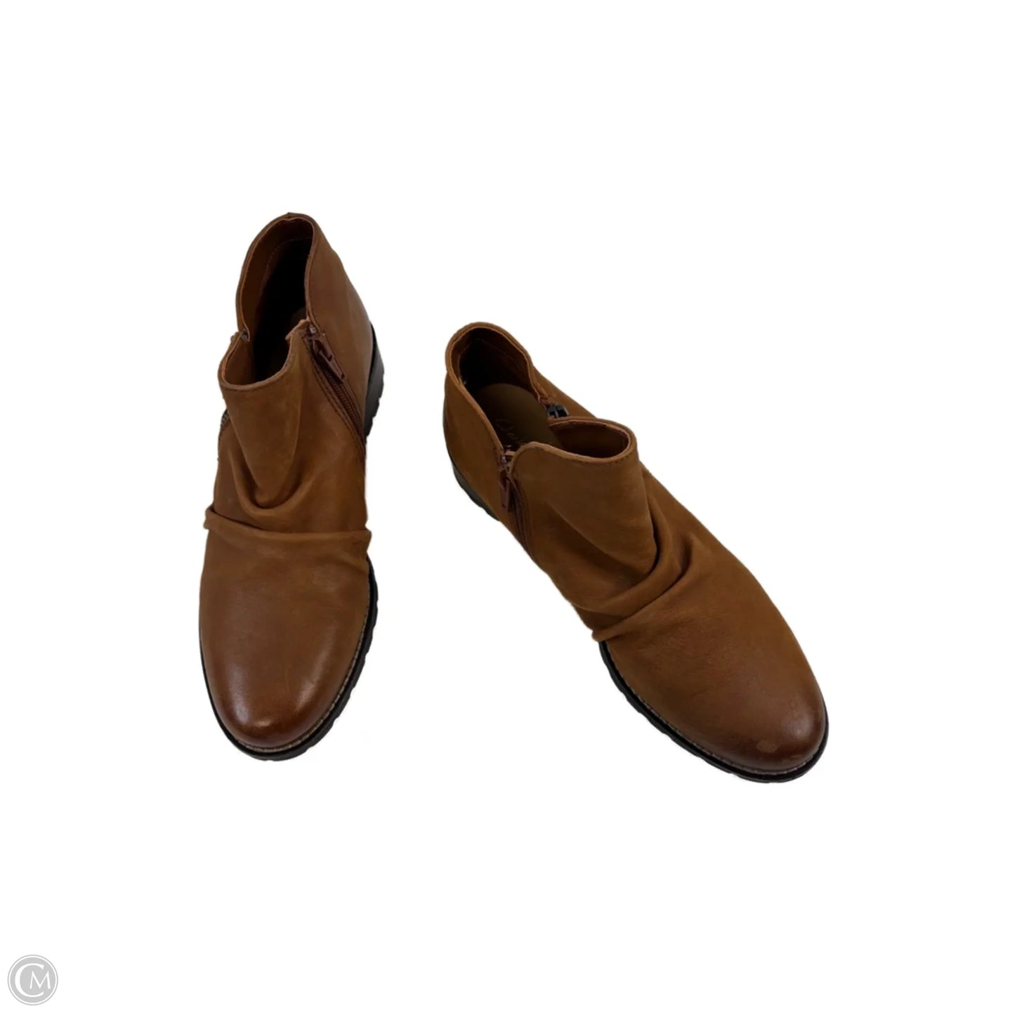 Boots Ankle Flats By Clothes Mentor In Tan, Size: 10