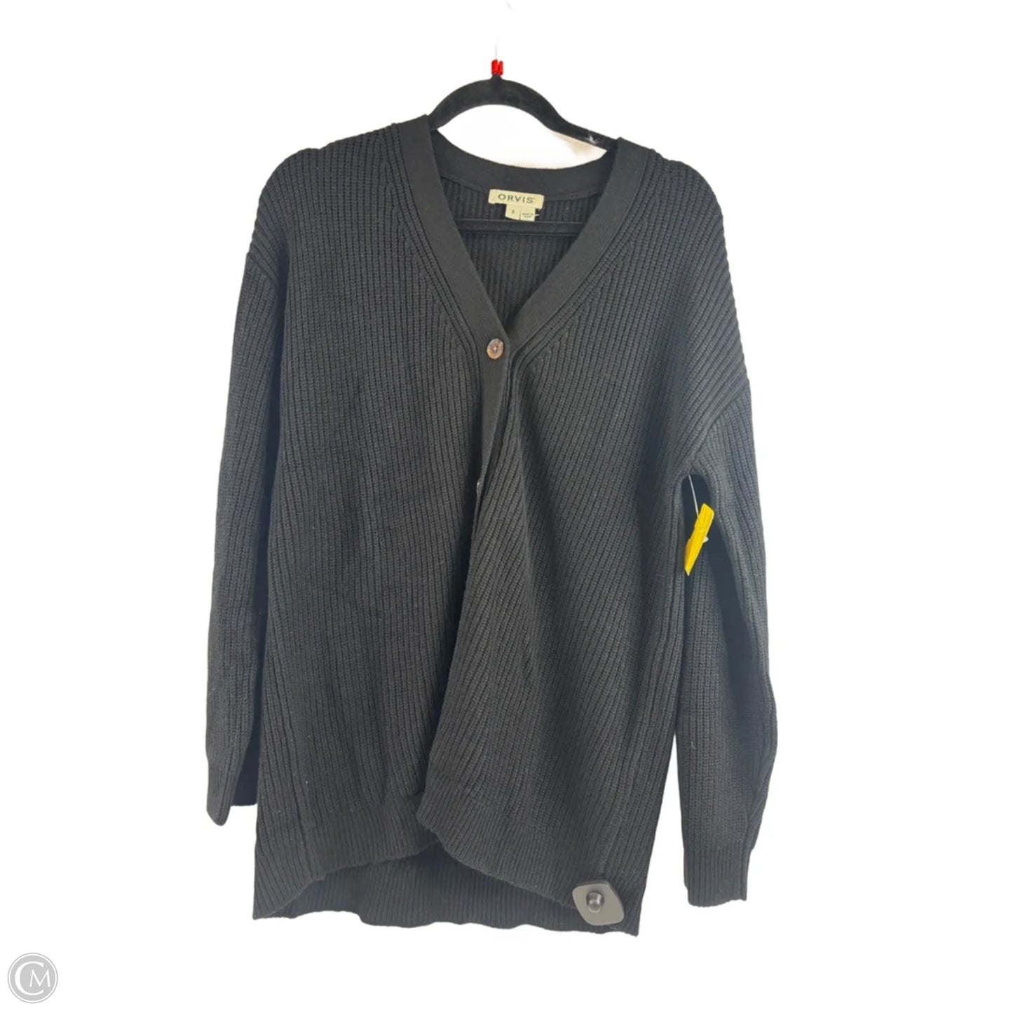 Sweater Cardigan By Orvis In Black, Size: S