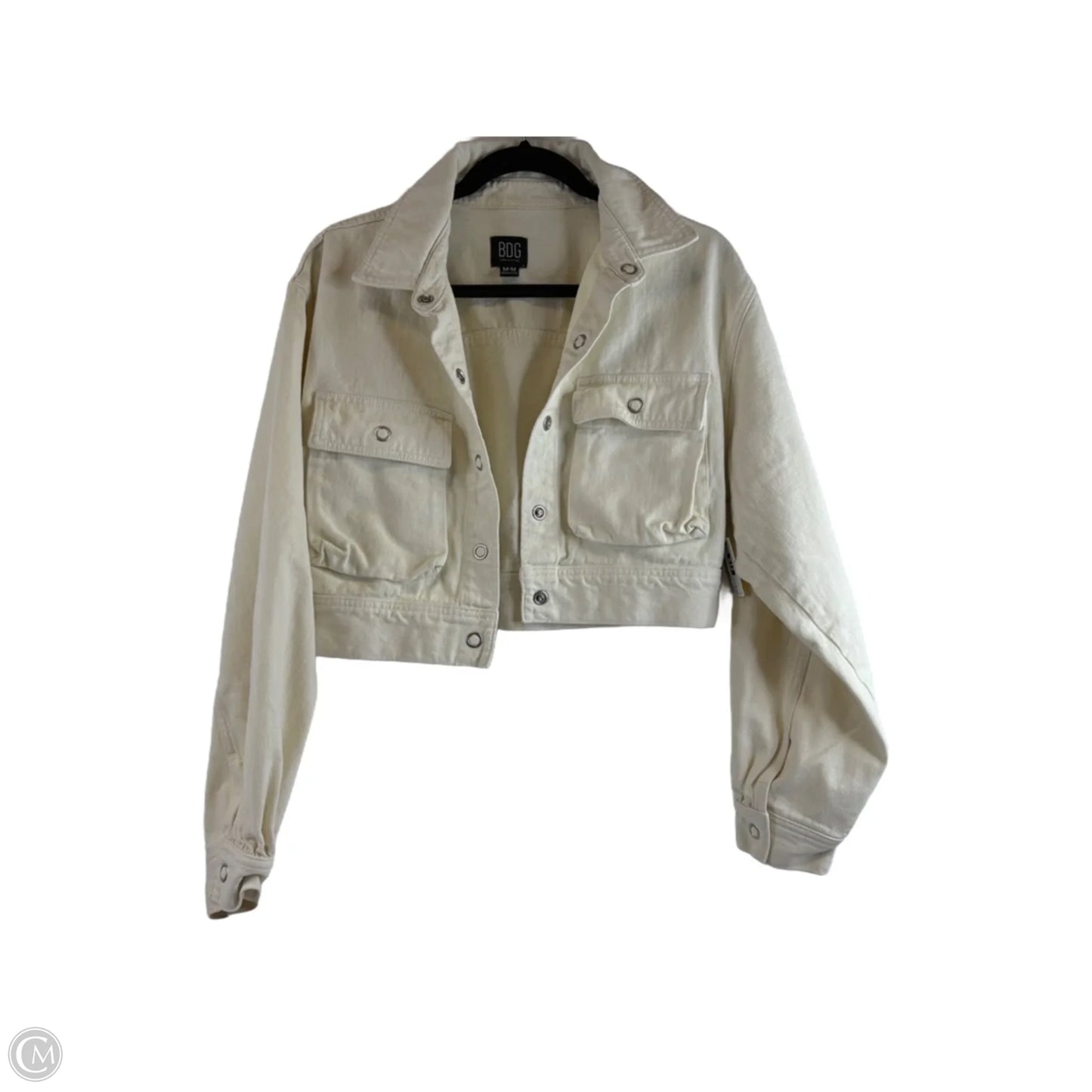 Jacket Denim By Bdg In Ivory, Size: M