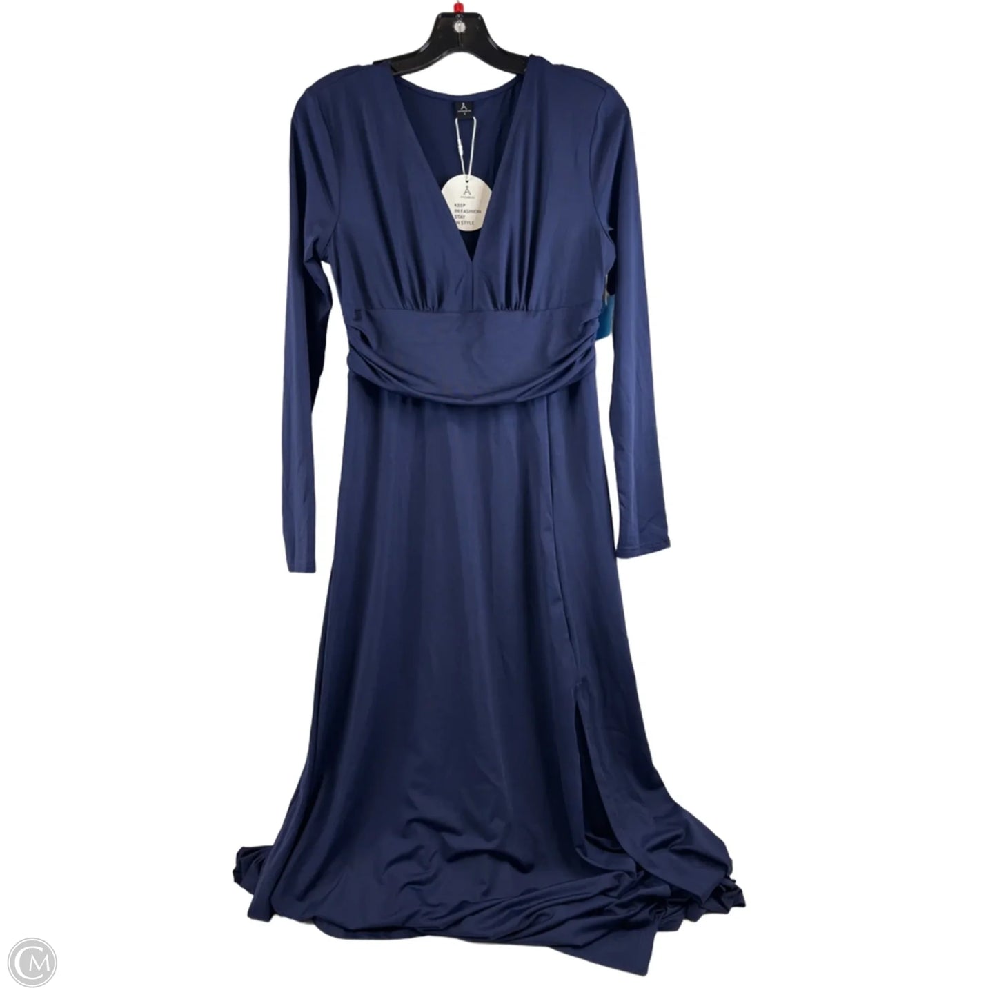 Dress Casual Maxi By Anrabess In Navy, Size: S