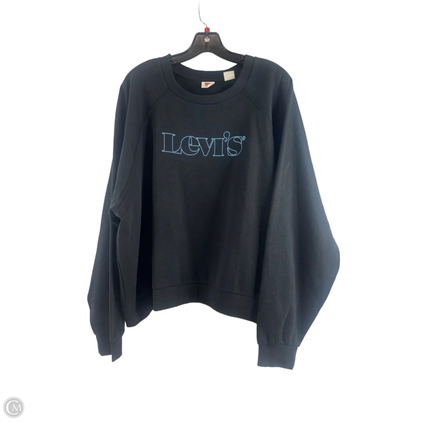 Sweatshirt Collar By Levis In Black & Blue, Size: 3x