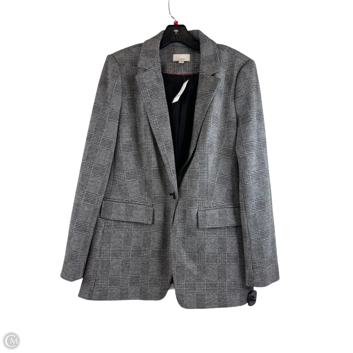 Blazer By Loft In Black & White, Size: M
