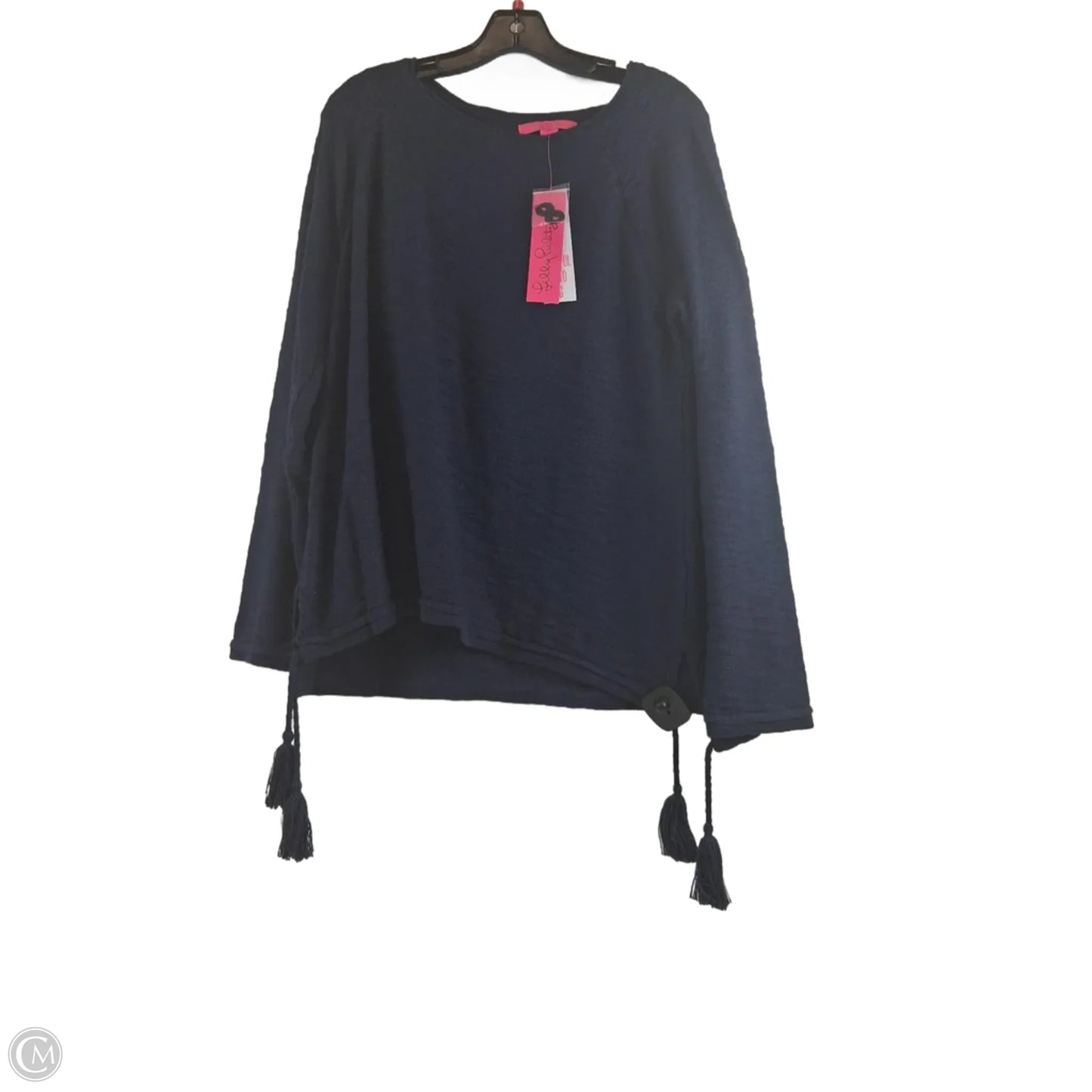 Top Long Sleeve Designer By Lilly Pulitzer In Navy, Size: Xl