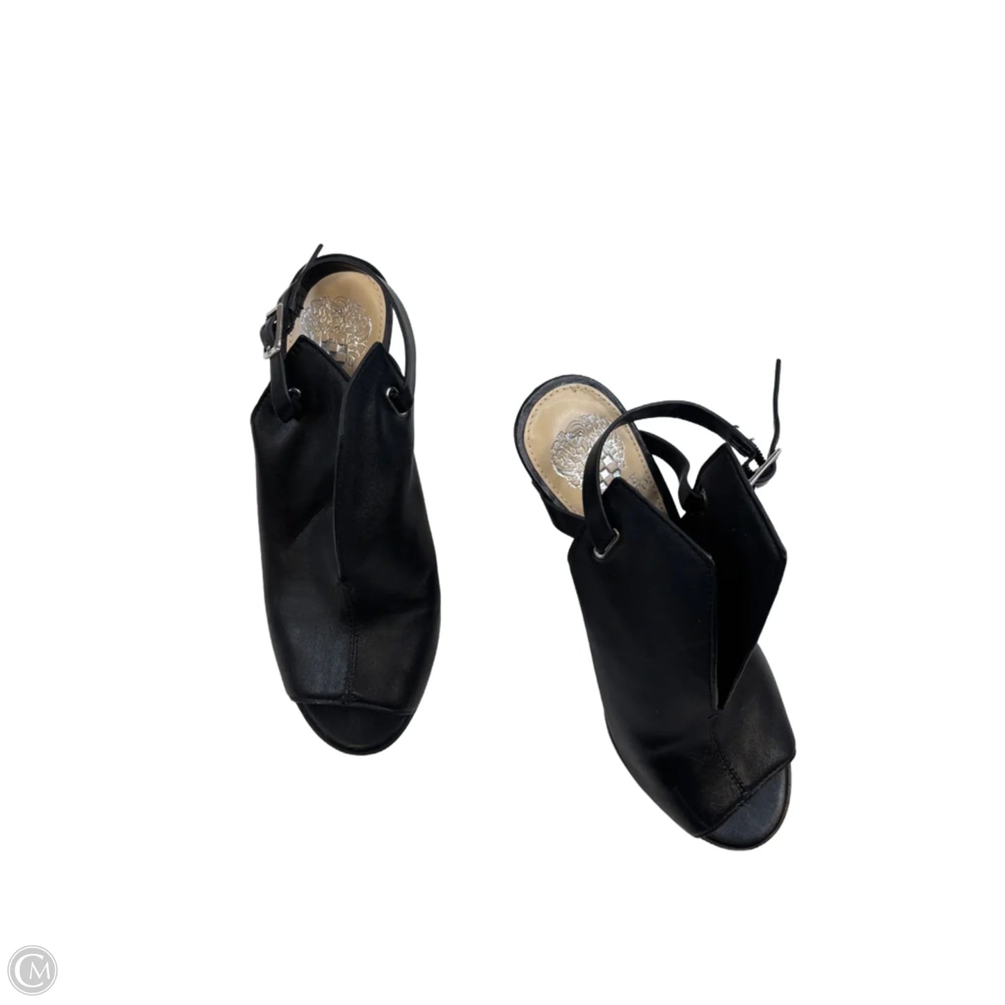 Sandals Heels Stiletto By Vince Camuto In Black, Size: 8