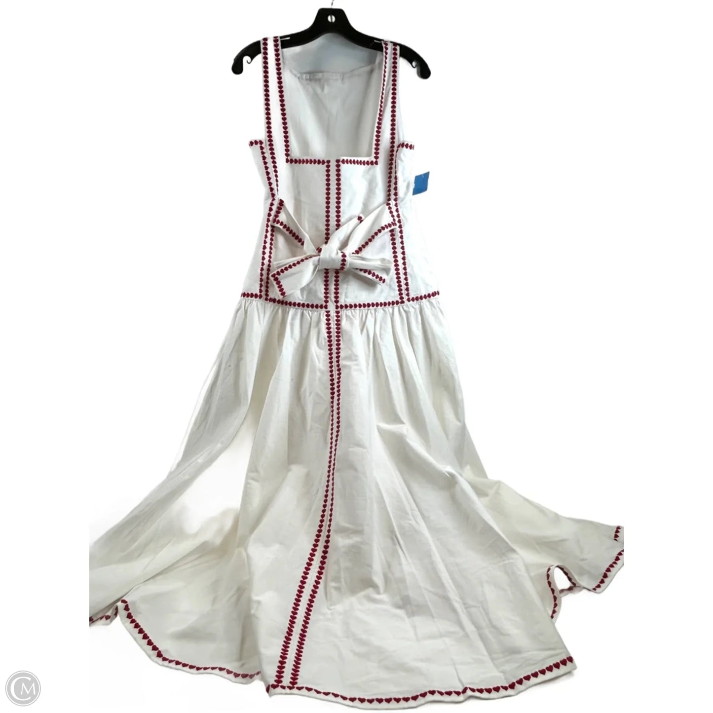 Dress Casual Maxi By Commense In Red & White, Size: M