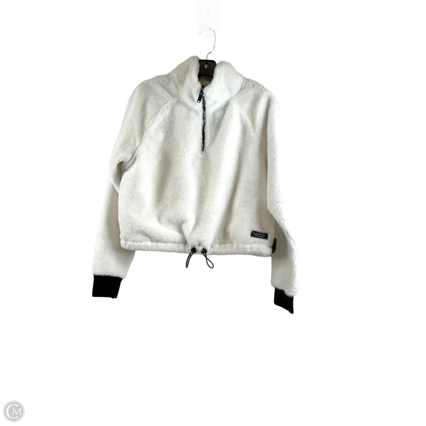 Jacket Faux Fur & Sherpa By Calvin Klein Performance In White, Size: M