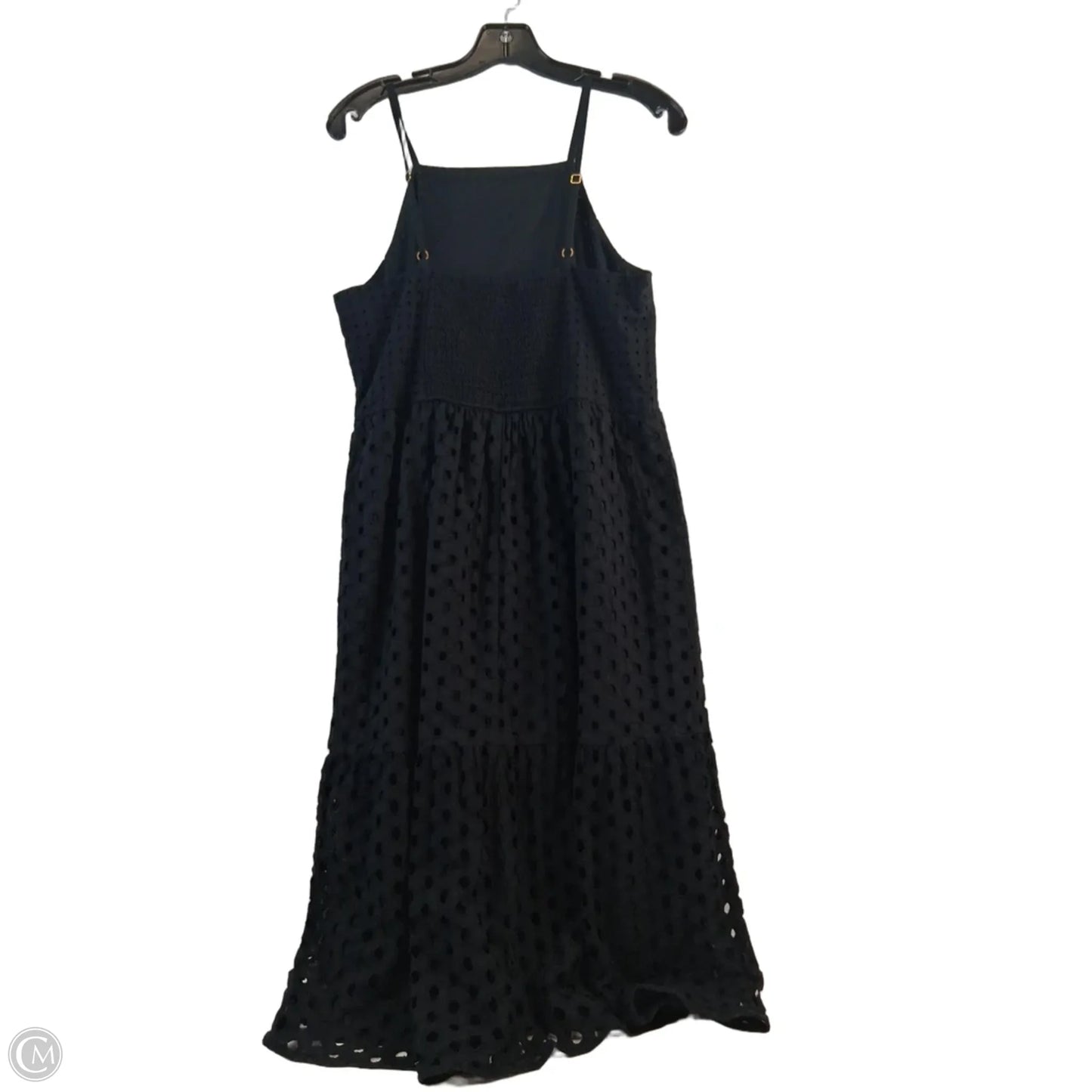 Dress Casual Midi By Loft In Black, Size: M