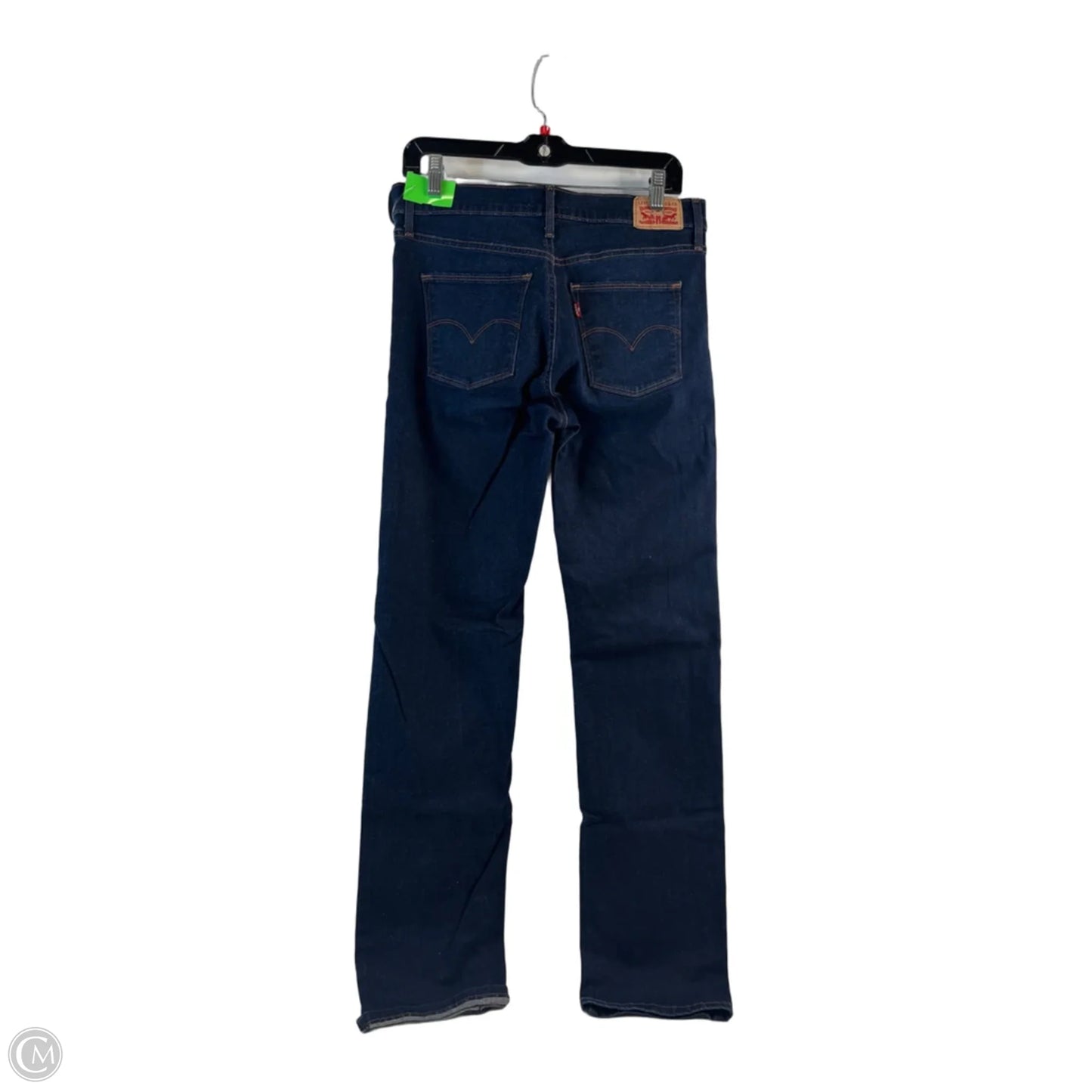 Jeans Straight By Levis In Blue Denim, Size: 8