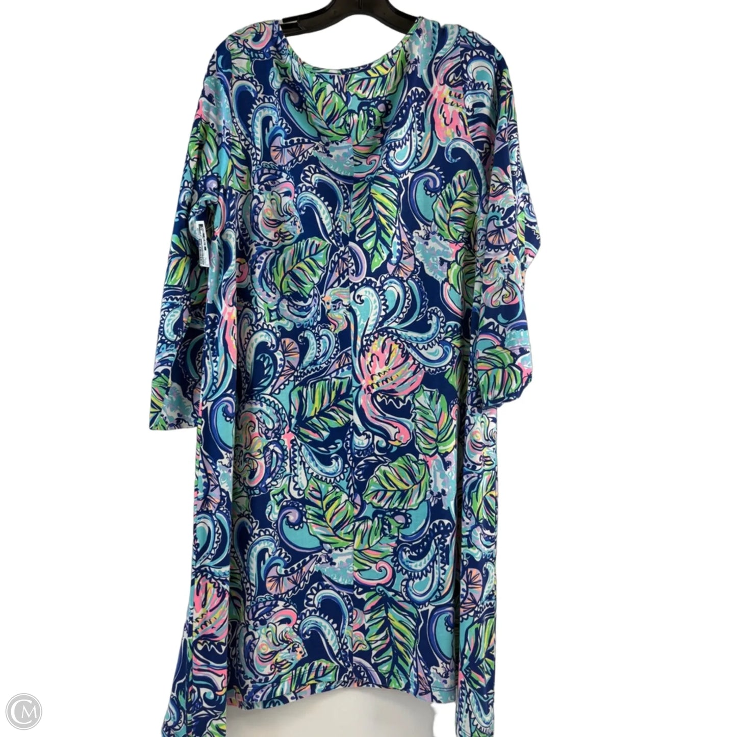 Dress Designer By Lilly Pulitzer In Blue & White, Size: Xl