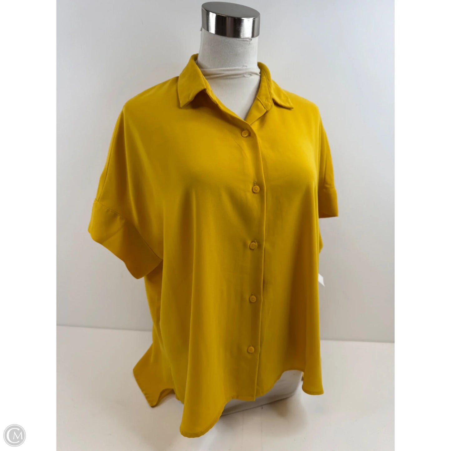 Top Short Sleeve Basic By Rachel Zoe In Yellow, Size: S