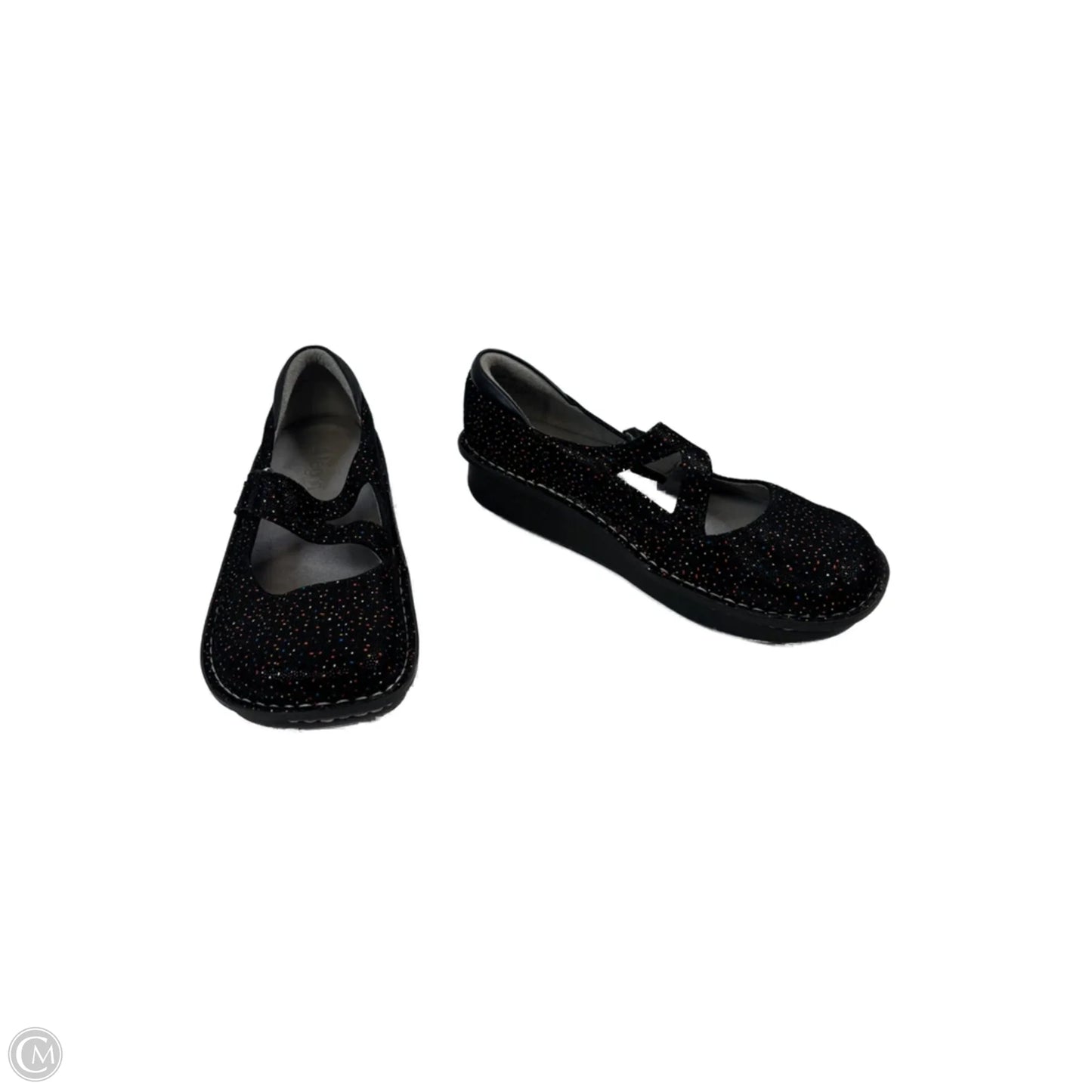 Shoes Heels Wedge By Alegria In Black & Red, Size: 10