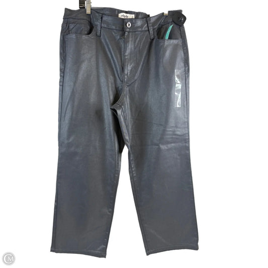 Jeans Straight By Edgely In Grey, Size: 18