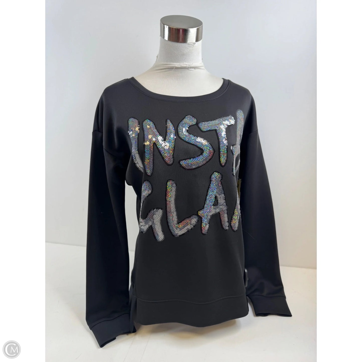Top Long Sleeve By Juicy Couture In Black, Size: M