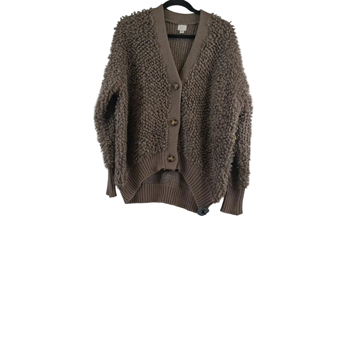 Sweater Cardigan By A New Day In Brown, Size: S