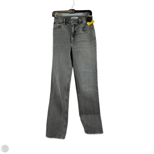 Jeans Straight By Abercrombie And Fitch In Grey, Size: 2
