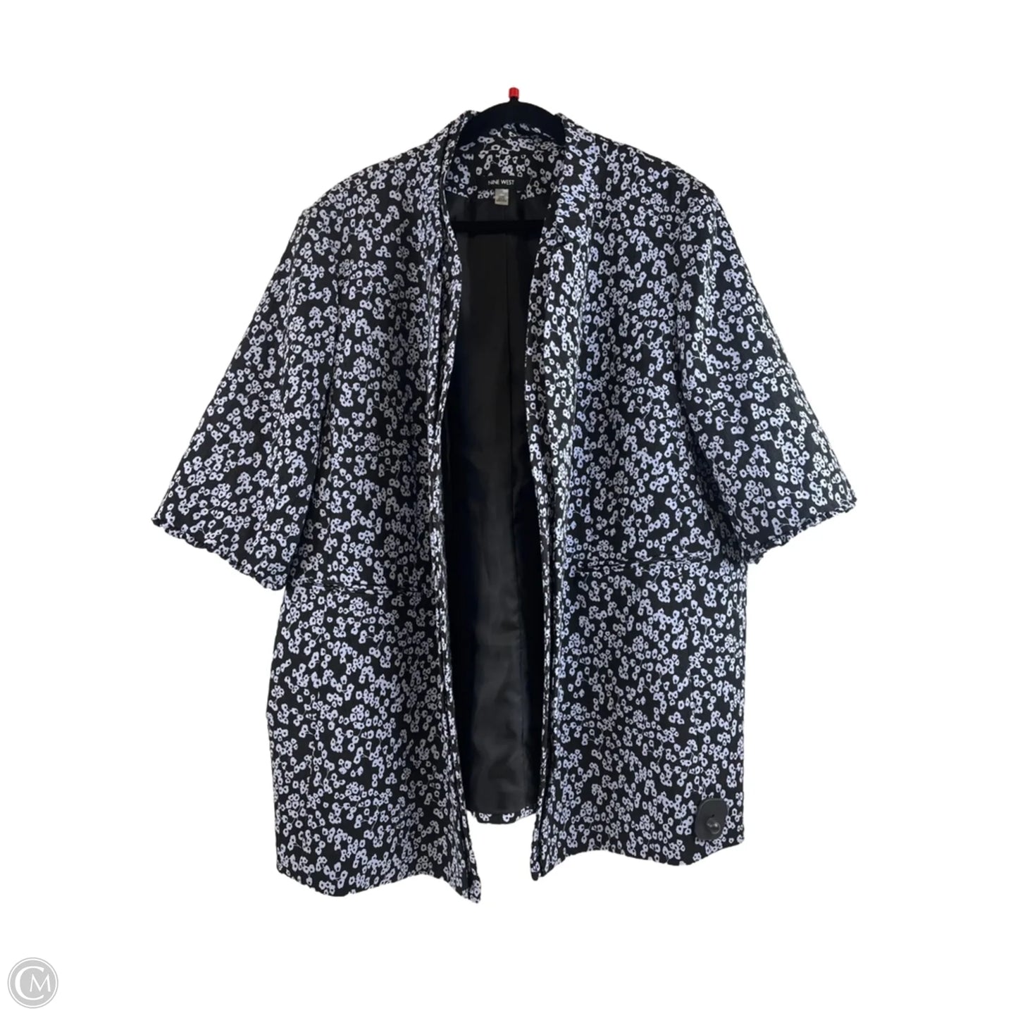 Blazer By Nine West In Black & Purple, Size: 2x