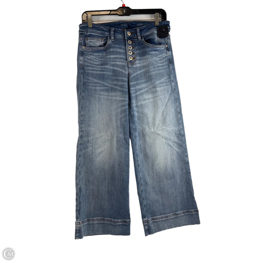 Jeans Wide Leg By J. Jill In Blue Denim, Size: 4