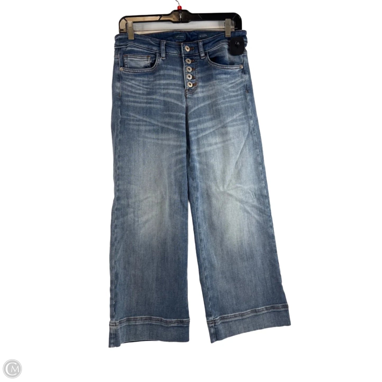 Jeans Wide Leg By J. Jill In Blue Denim, Size: 4