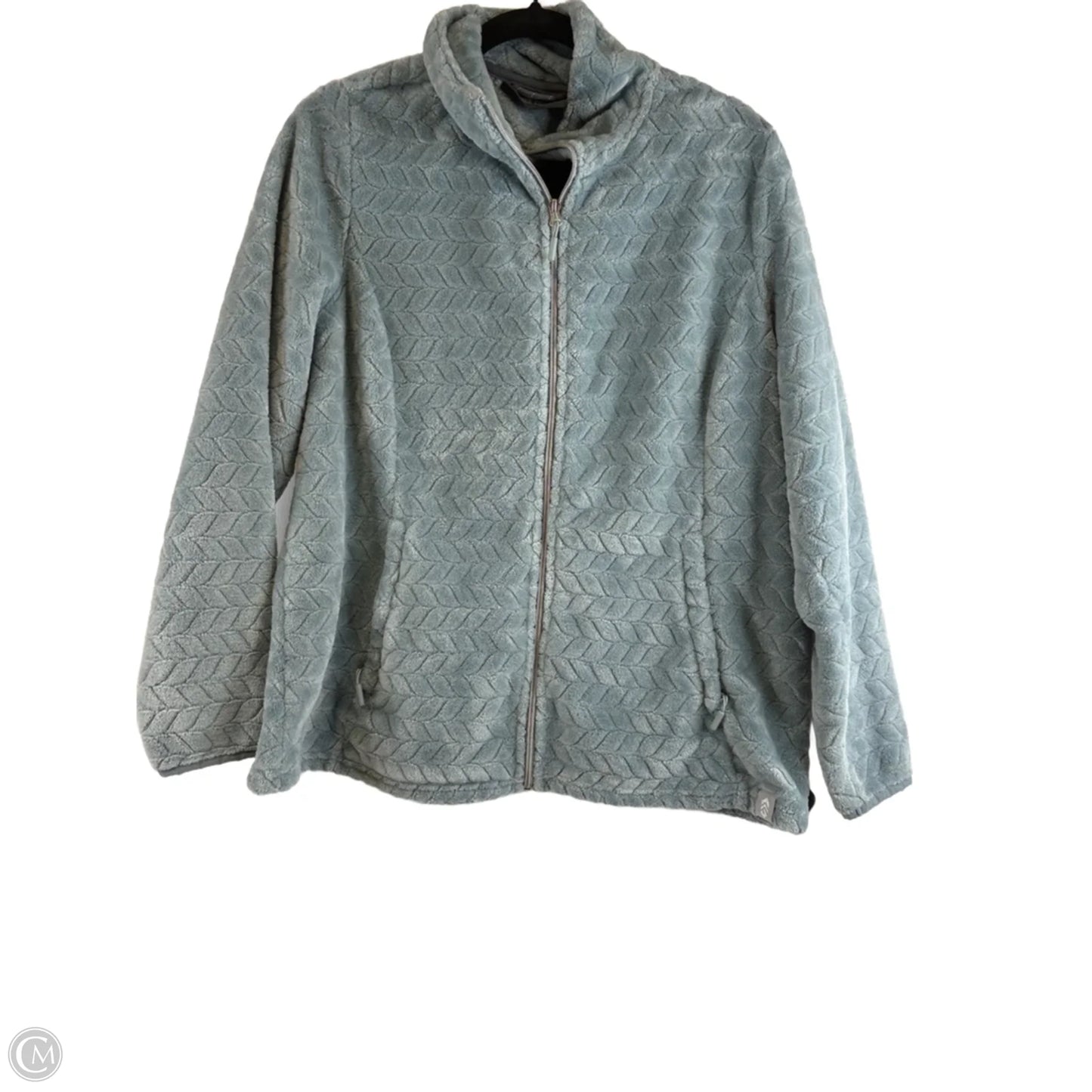 Jacket Fleece By Free Country In Blue, Size: Xl