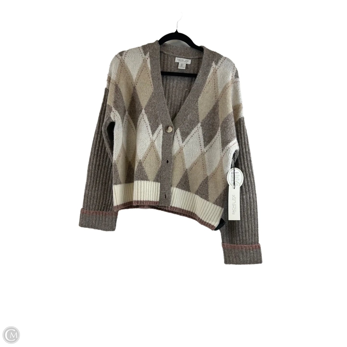 Sweater Cardigan By Rachel Zoe In Taupe, Size: S