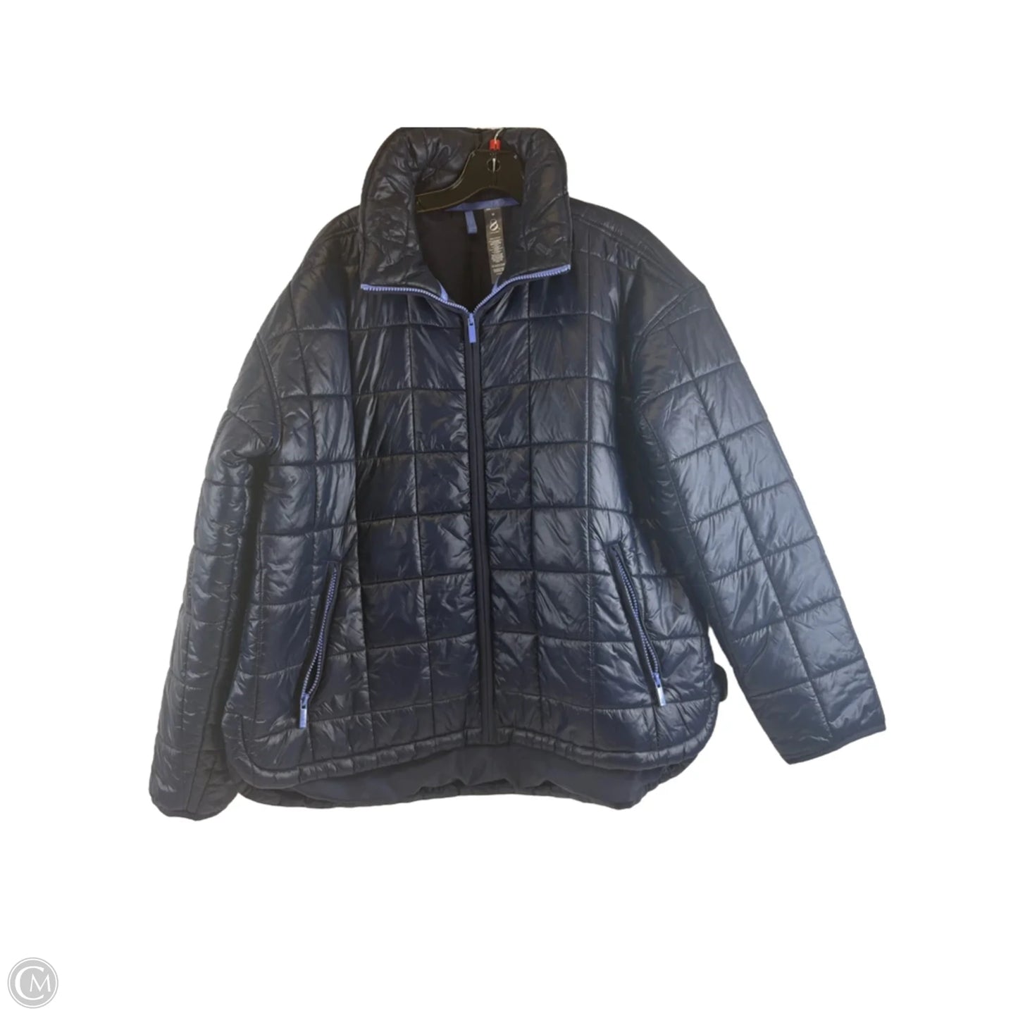 Jacket Puffer & Quilted By Lou And Grey In Navy, Size: M