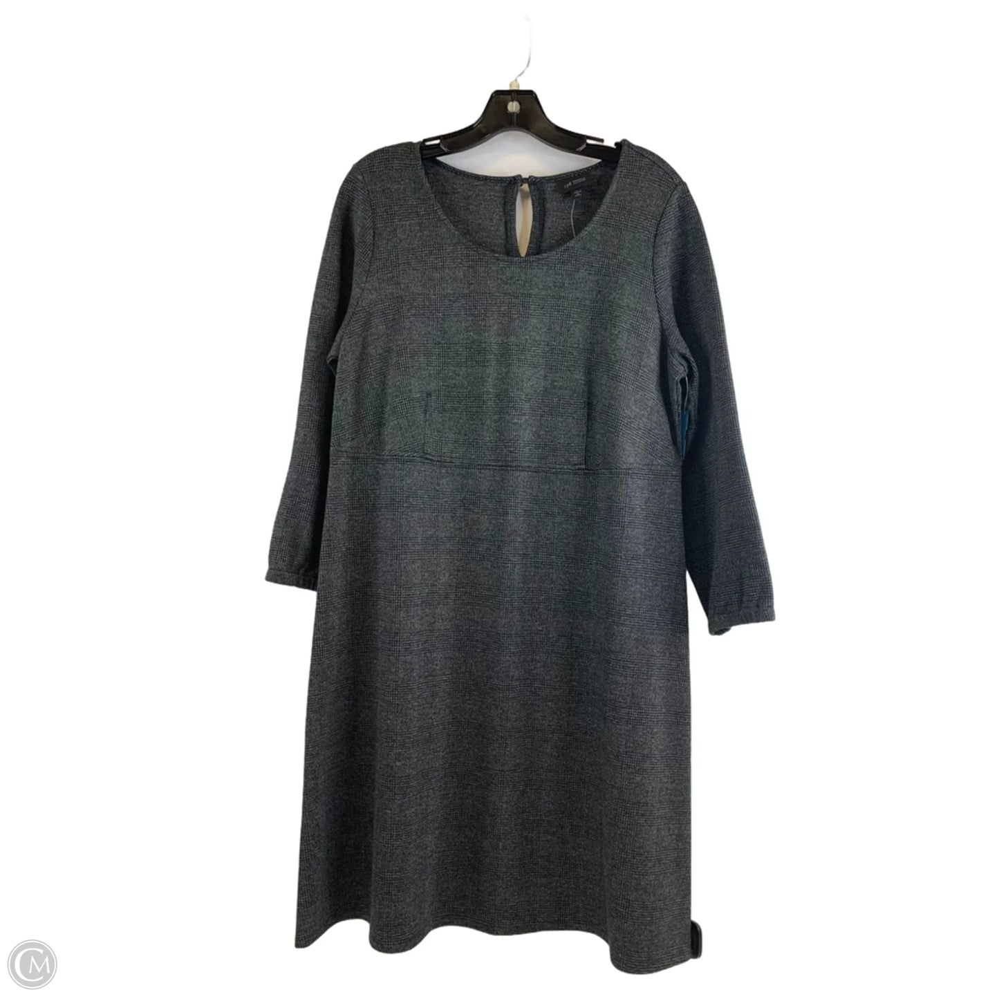 Dress Casual Midi By J. Jill In Black & Grey, Size: Mp