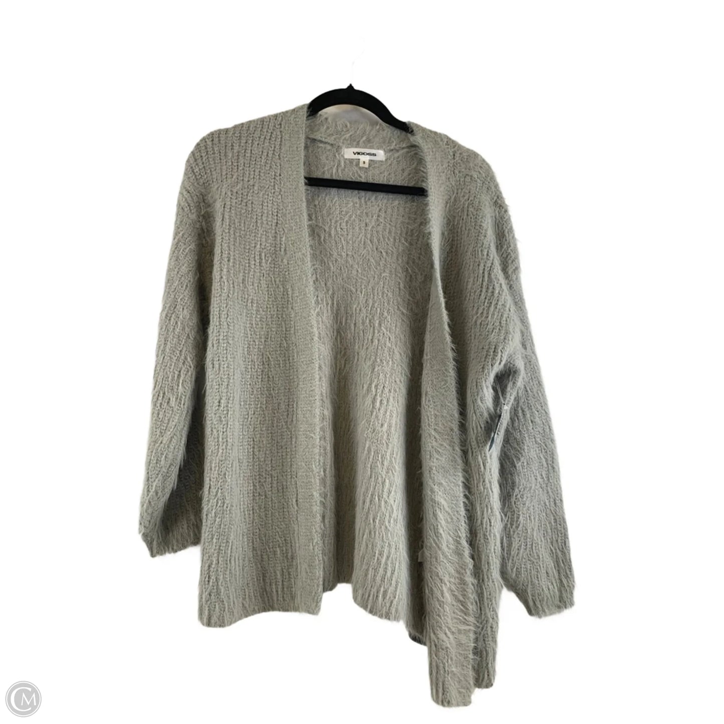 Sweater Cardigan By Vigoss In Grey, Size: S