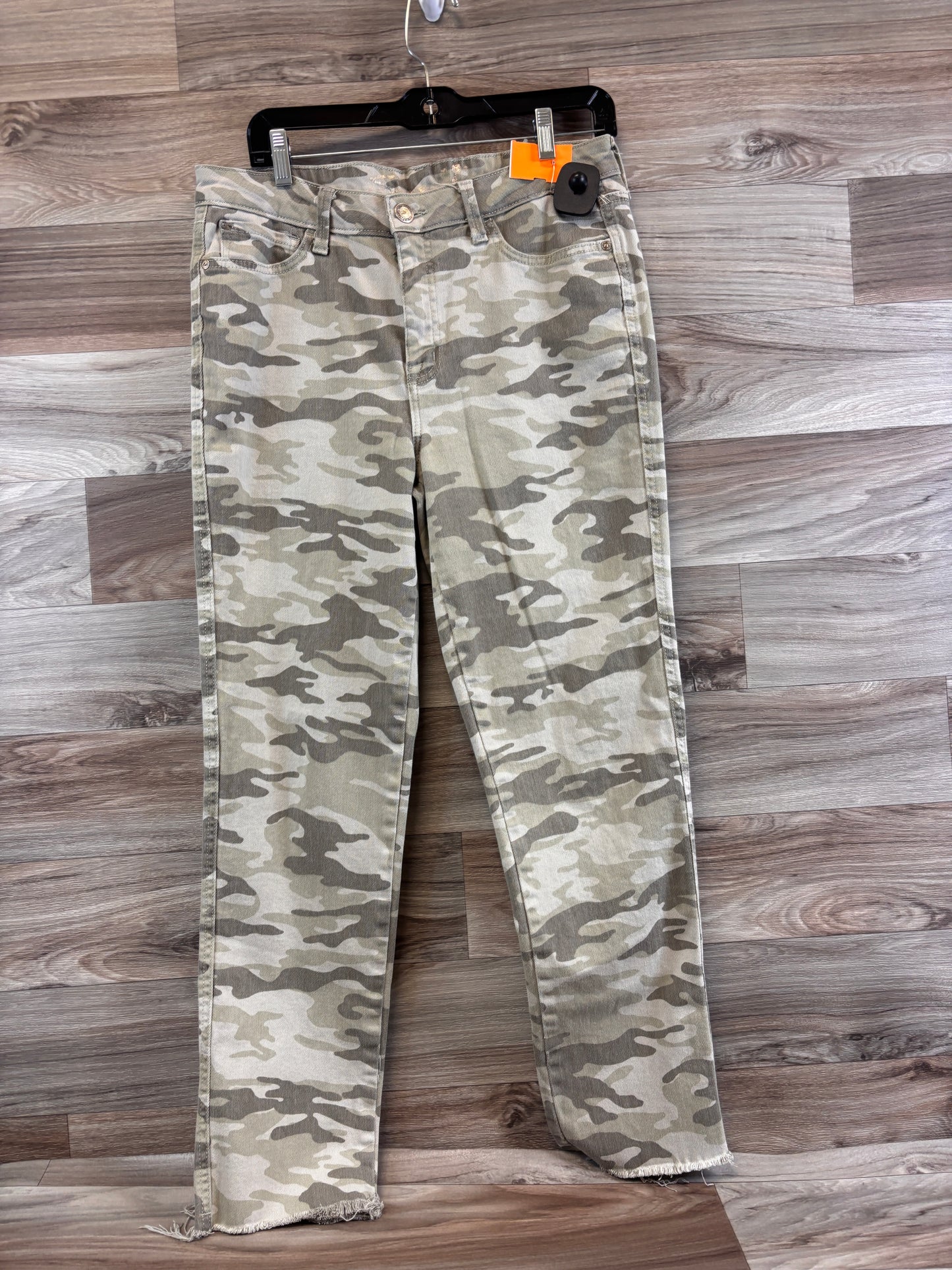 Jeans Straight By Seven 7 In Camouflage Print, Size: 6
