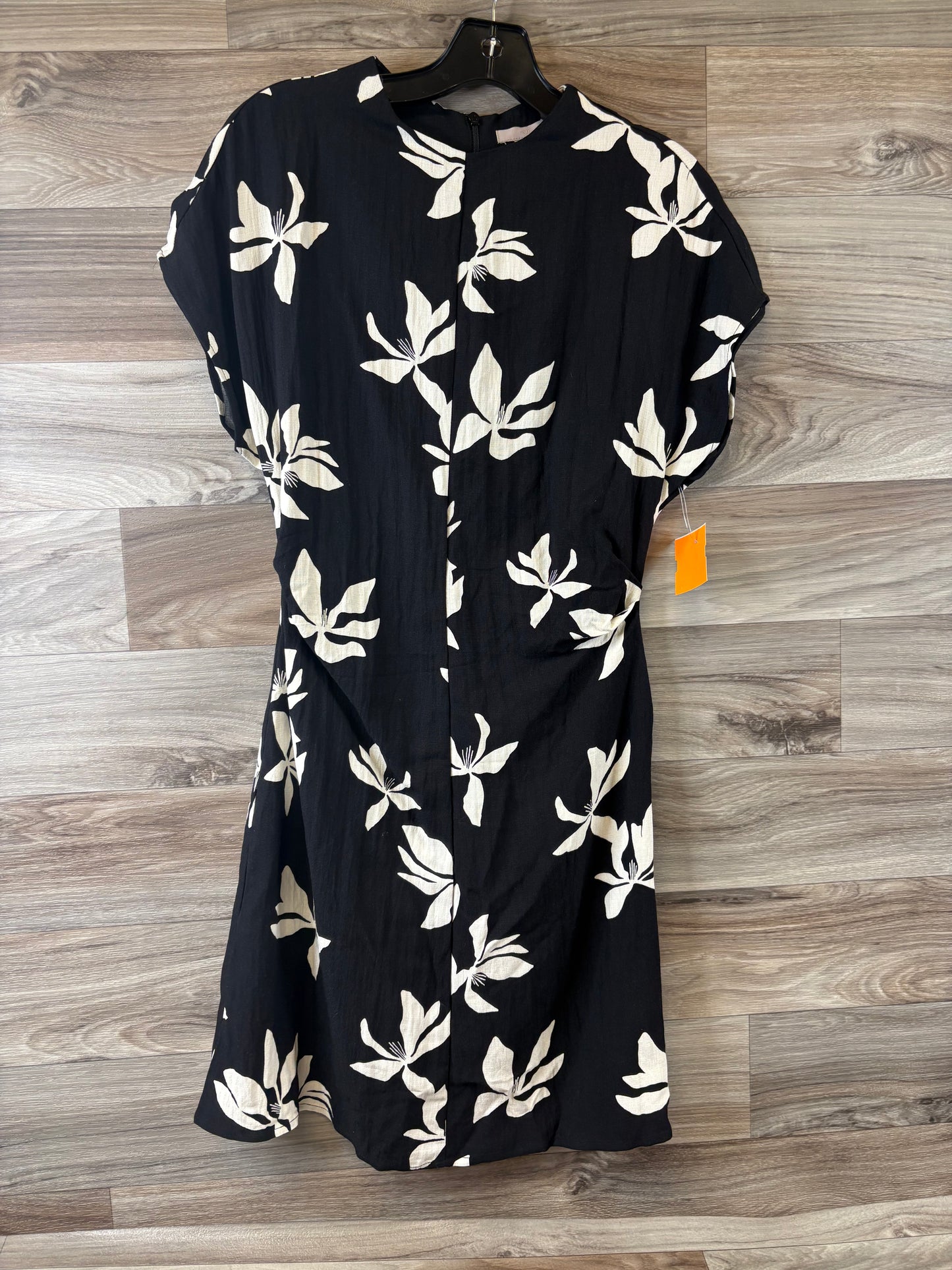 Dress Casual Midi By H&m In Black & White, Size: Xs