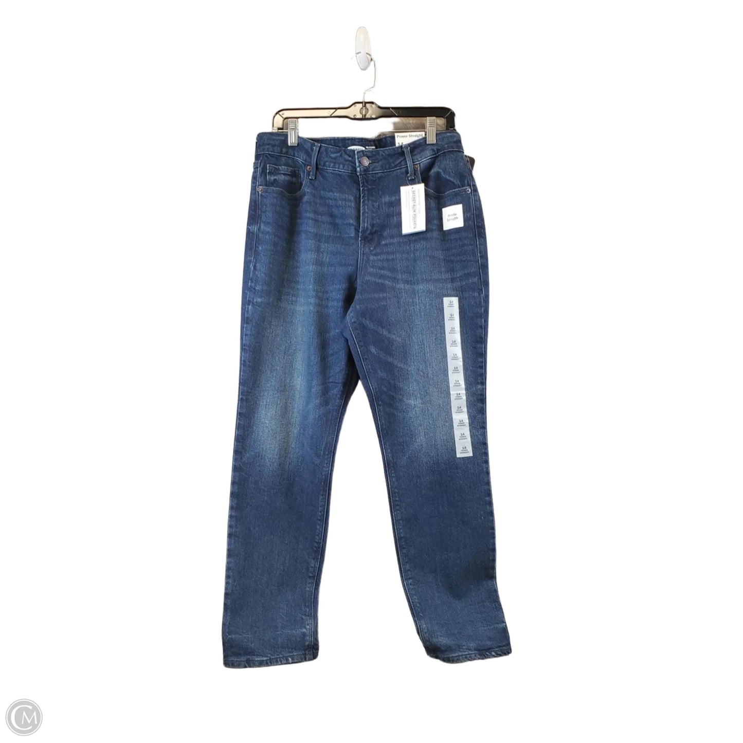 Jeans Straight By Old Navy In Blue Denim, Size: 14