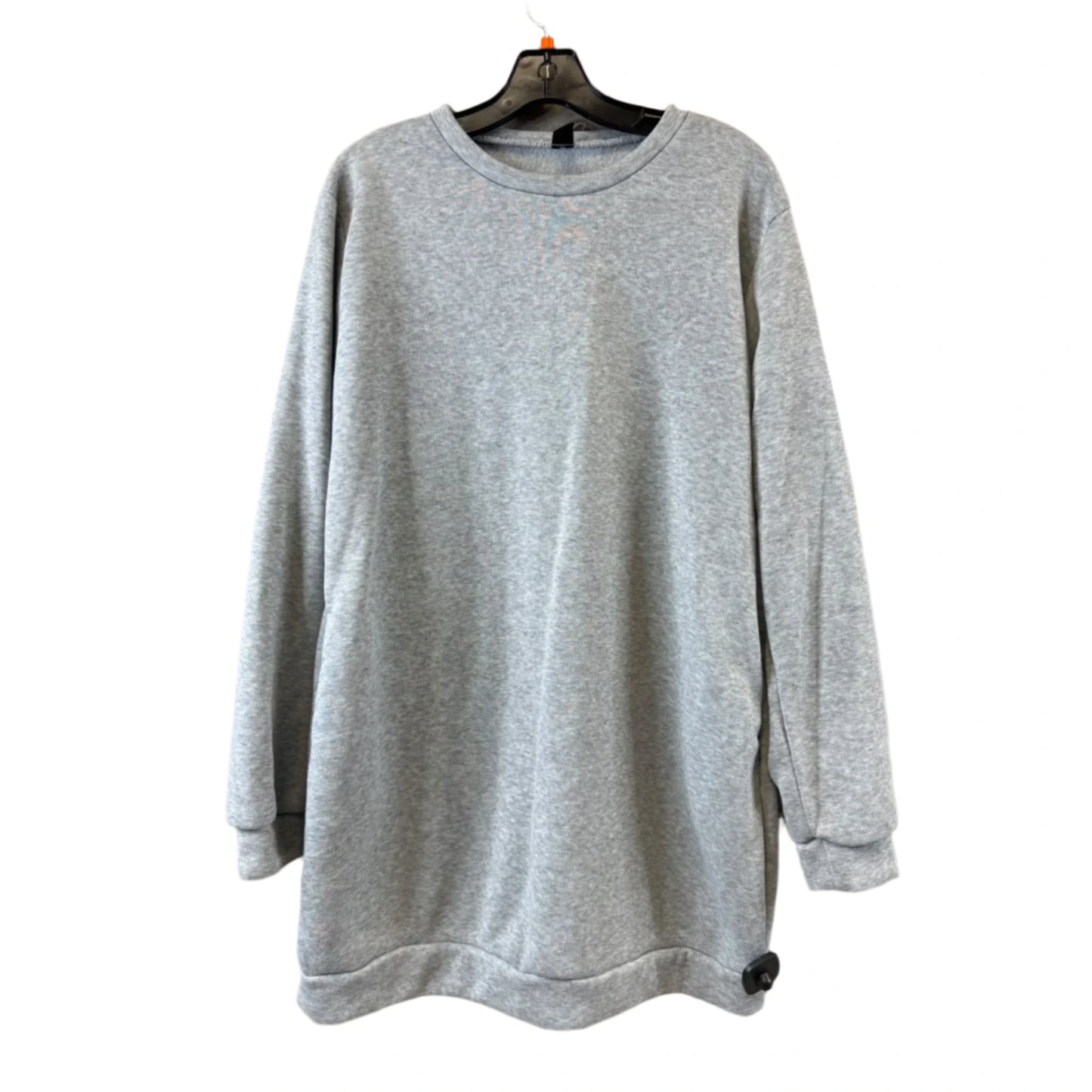 Sweatshirt Crewneck By Shein In Grey, Size: Xxl