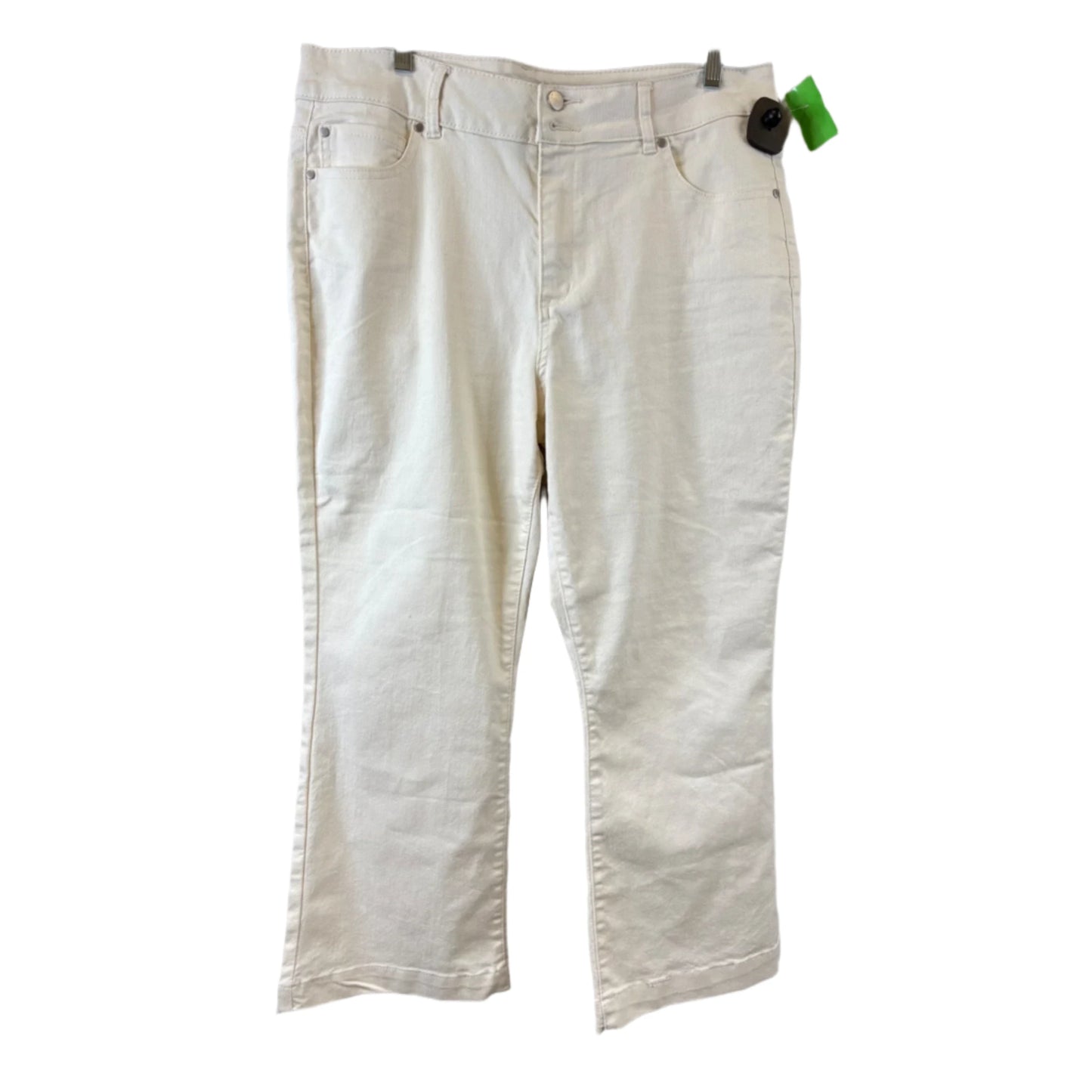 Jeans Boot Cut By D Jeans In Cream, Size: 16