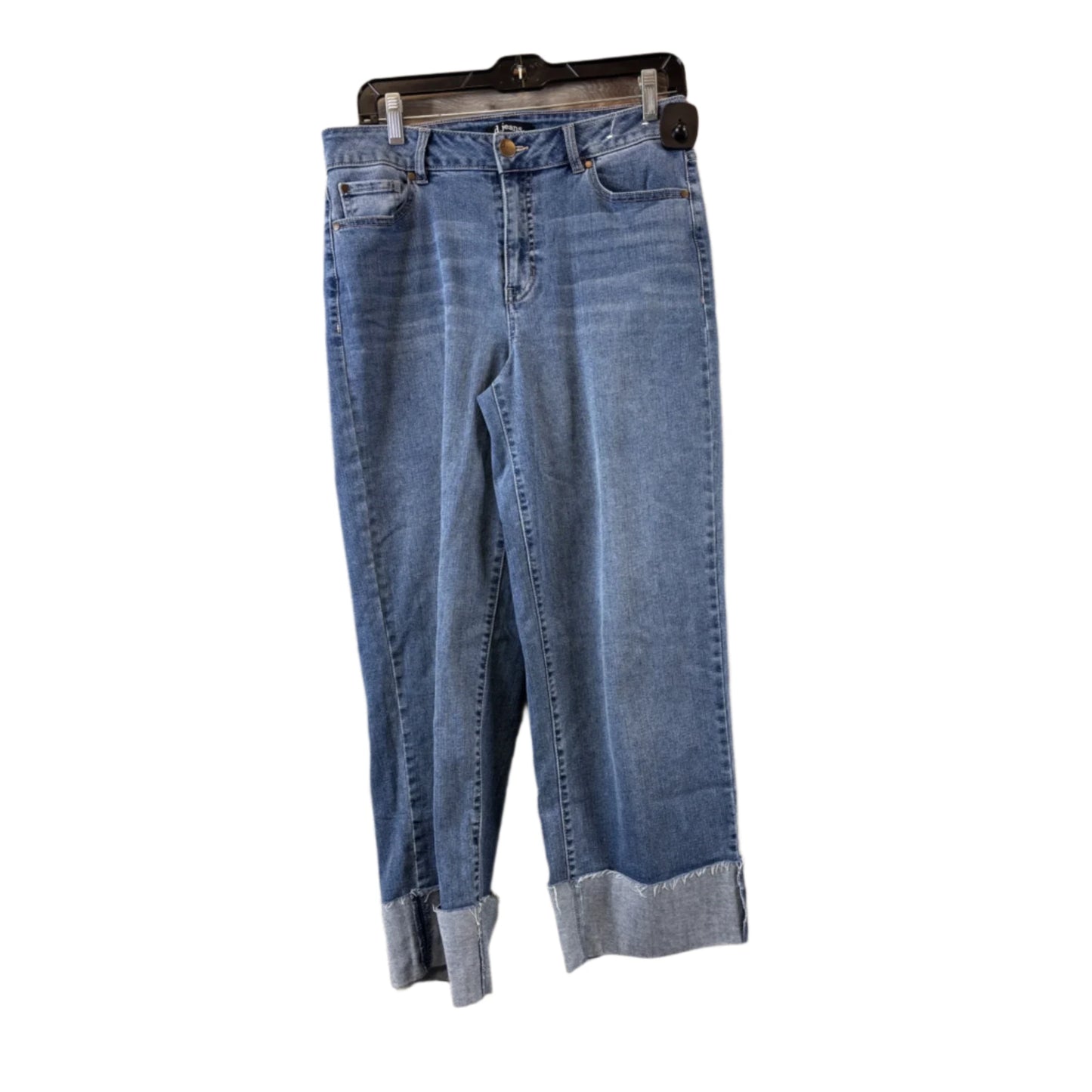 Jeans Cropped By D Jeans In Blue Denim, Size: 6