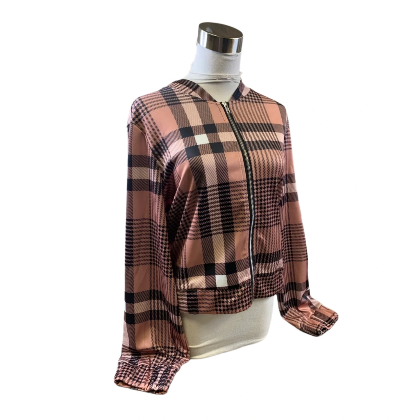 Jacket Other By Cmf In Plaid Pattern, Size: L