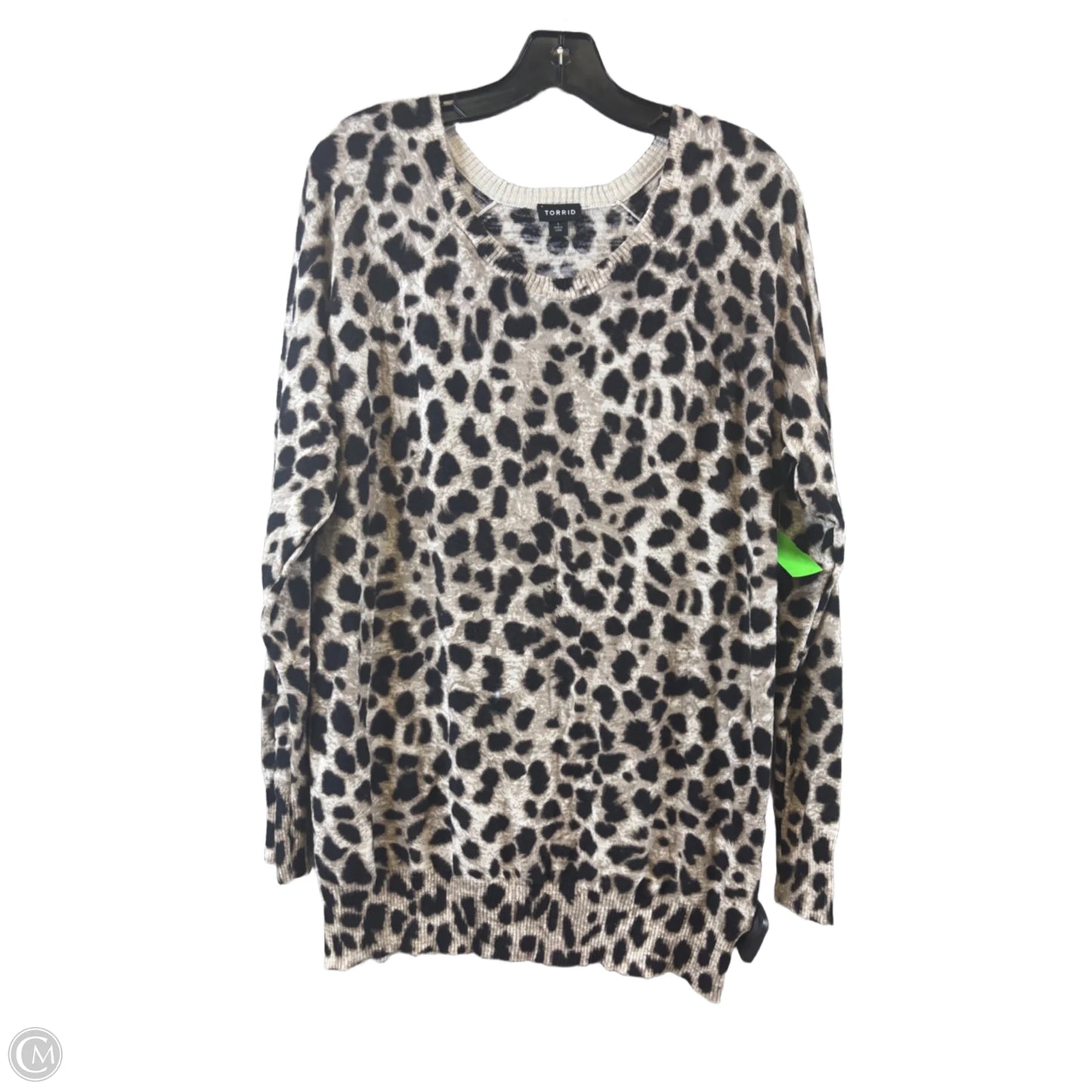 Top Long Sleeve By Torrid In Animal Print, Size: 1x