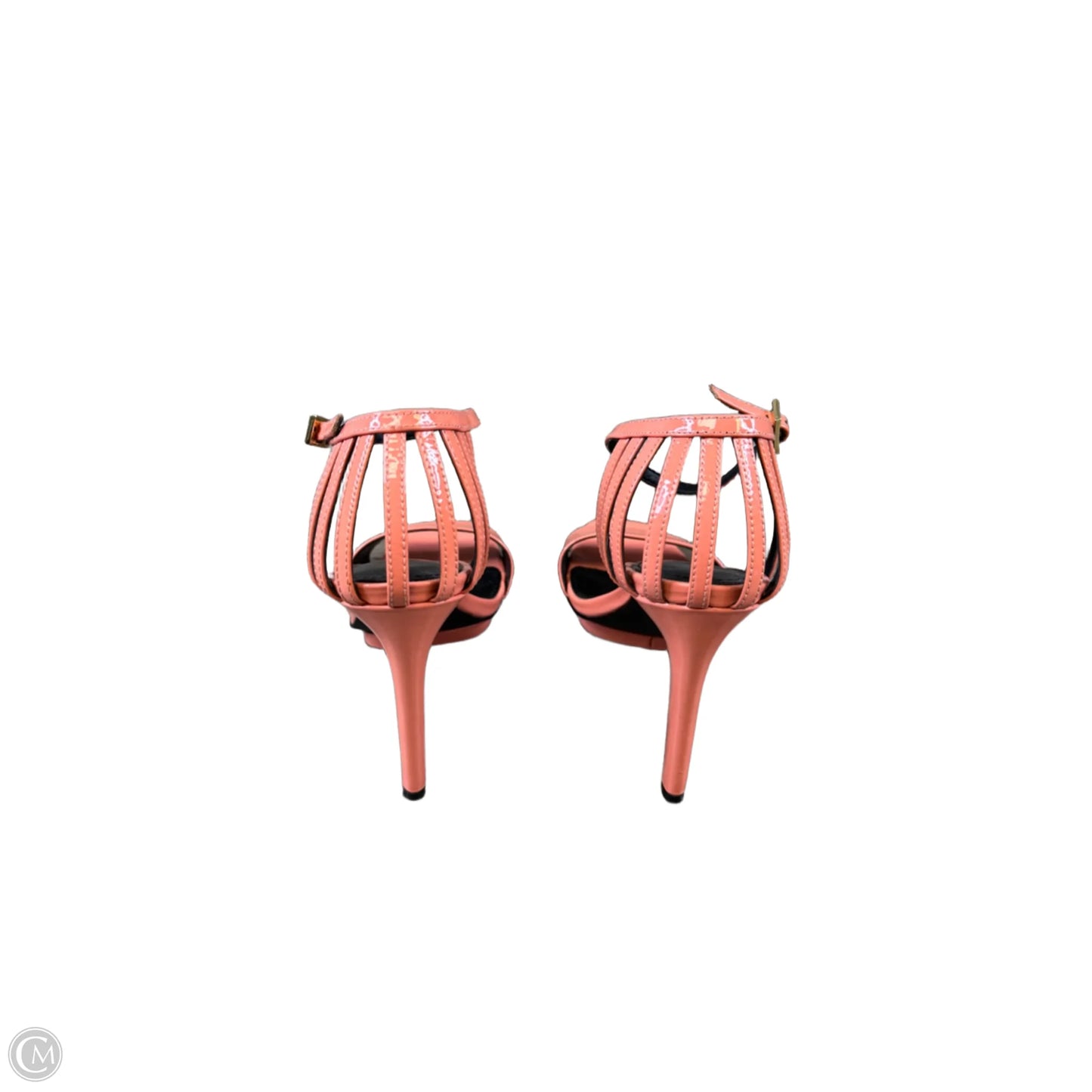 Sandals Heels Stiletto By Calvin Klein In Peach, Size: 6