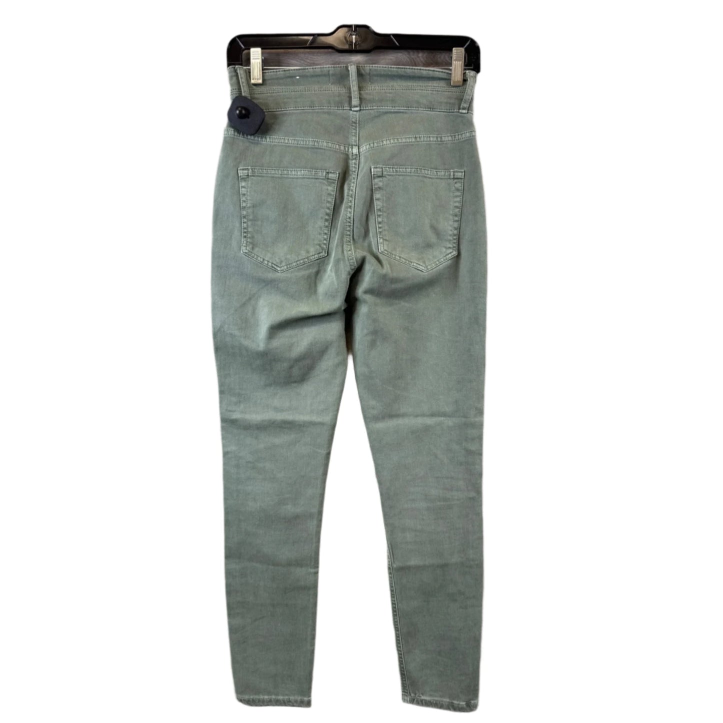 Jeans Skinny By Loft In Green Denim, Size: 0