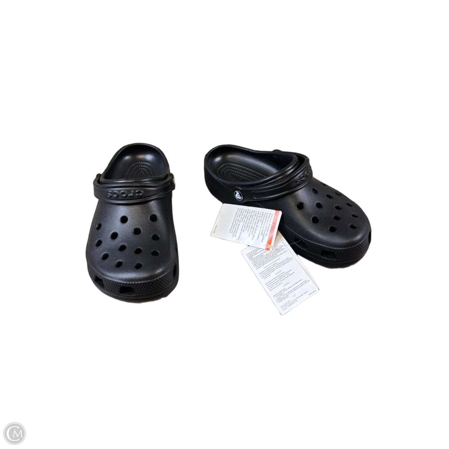 Shoes Flats By Crocs In Black, Size: 7
