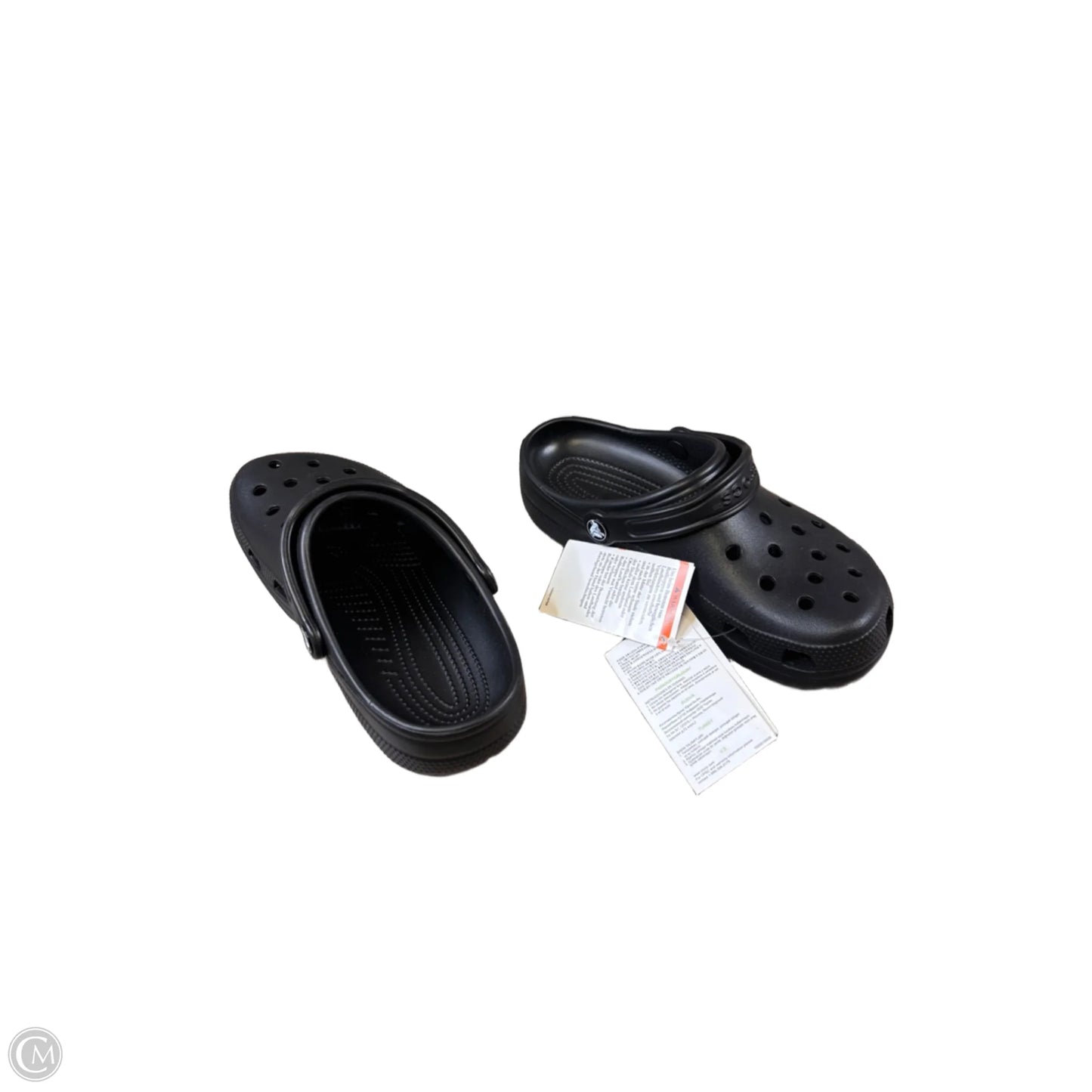 Shoes Flats By Crocs In Black, Size: 7