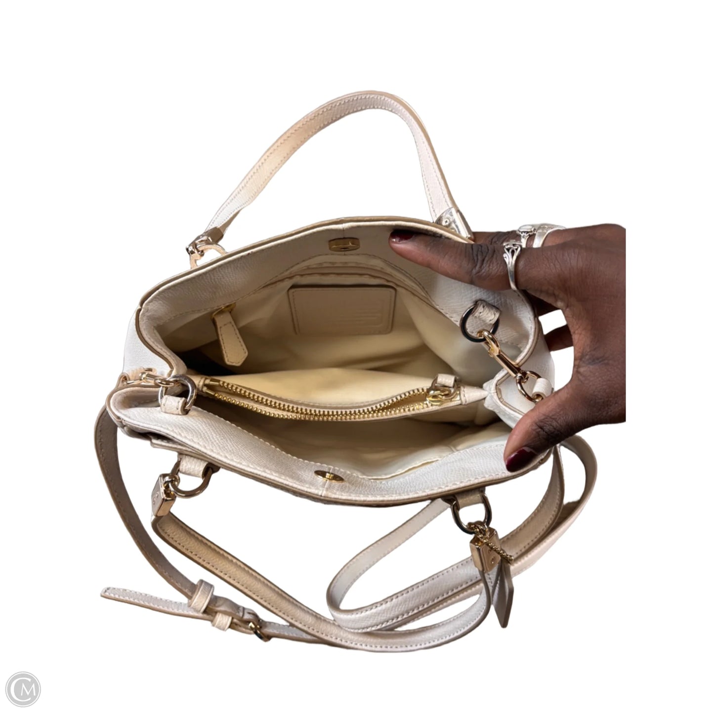 Handbag Designer By Coach, Size: Medium