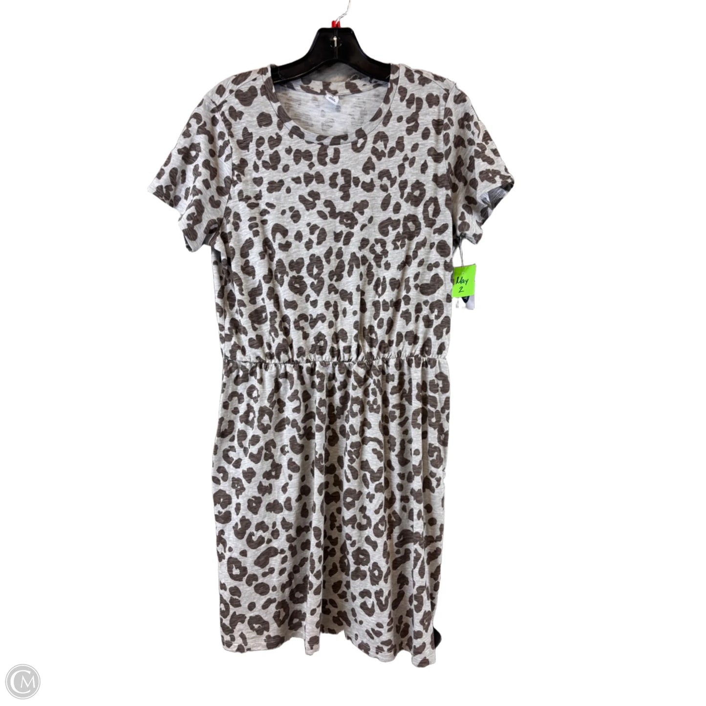 Dress Casual Midi By Old Navy In Animal Print, Size: M